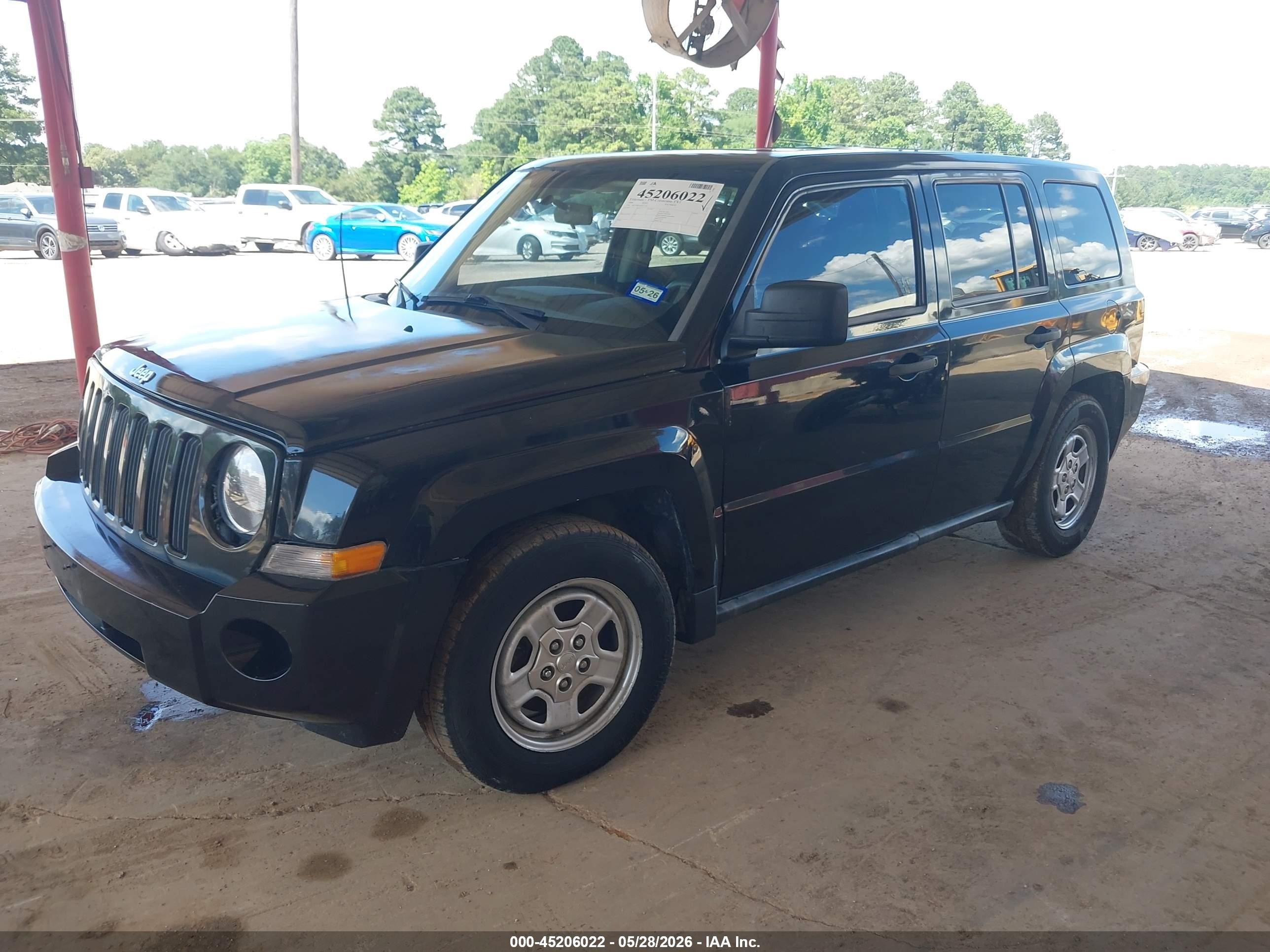 2008 Jeep Patriot Sport Black vin: 1J8FT28018D637140