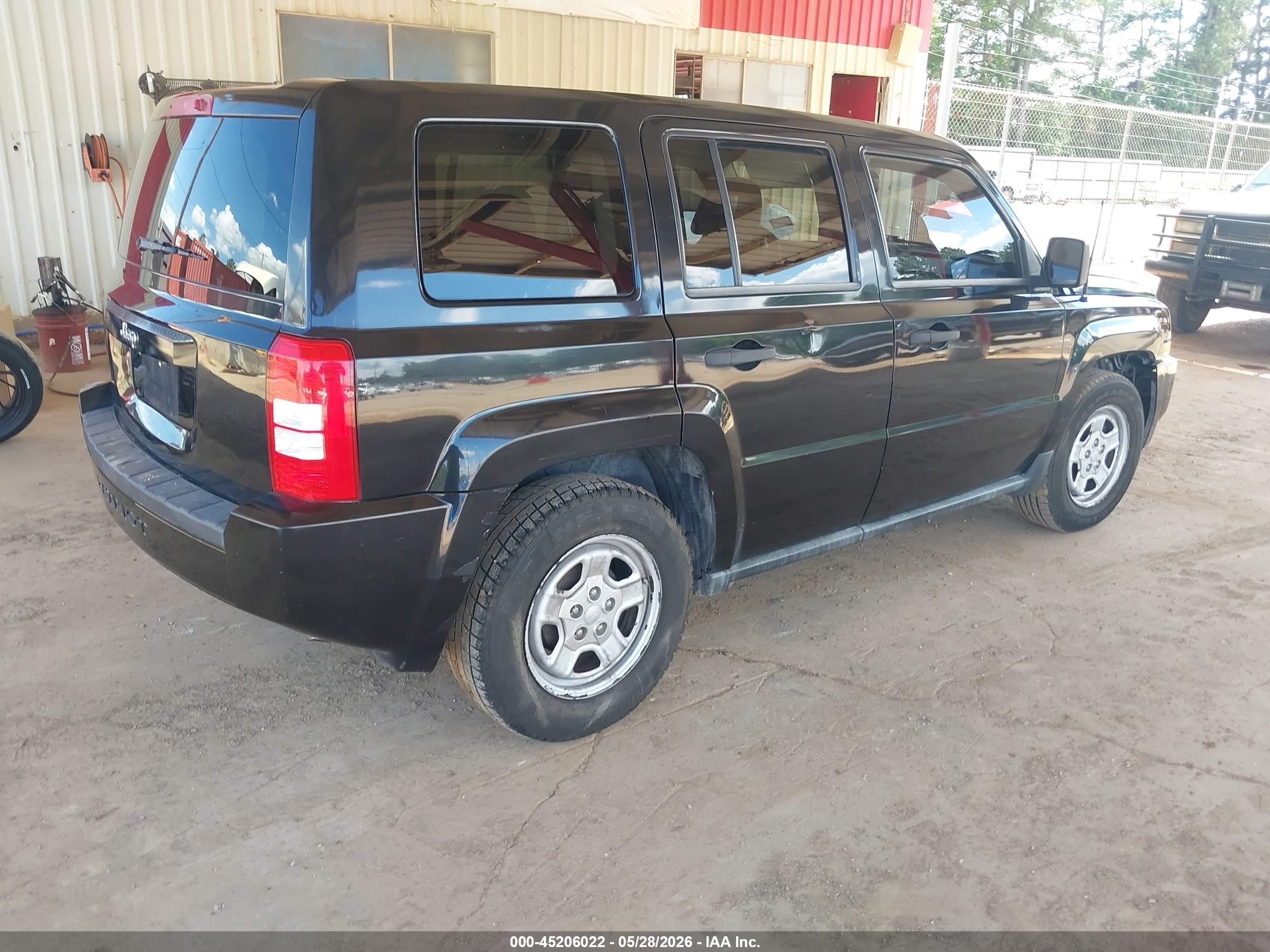 2008 Jeep Patriot Sport Black vin: 1J8FT28018D637140