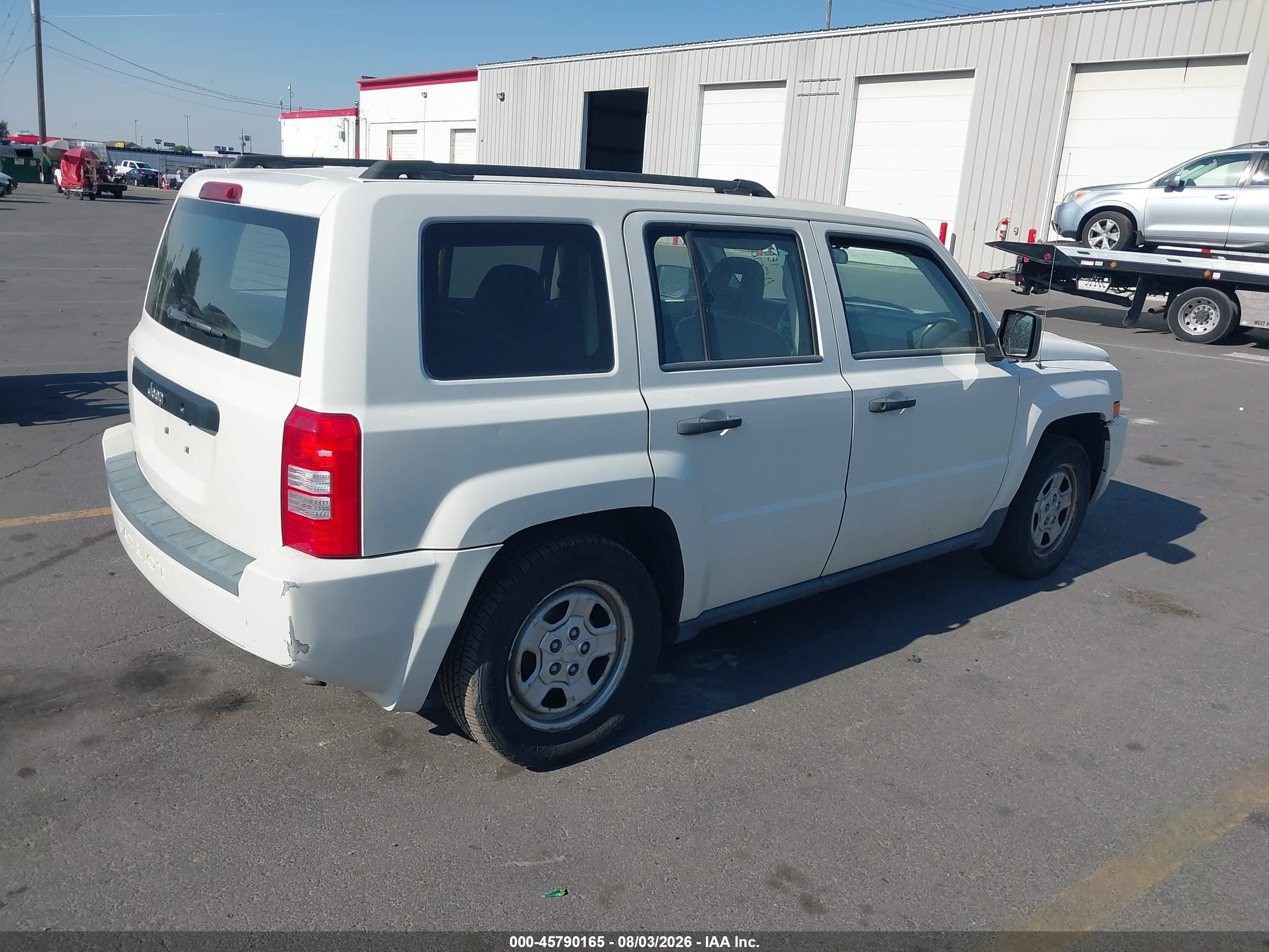 2008 Jeep Patriot Sport White vin: 1J8FT28018D722060
