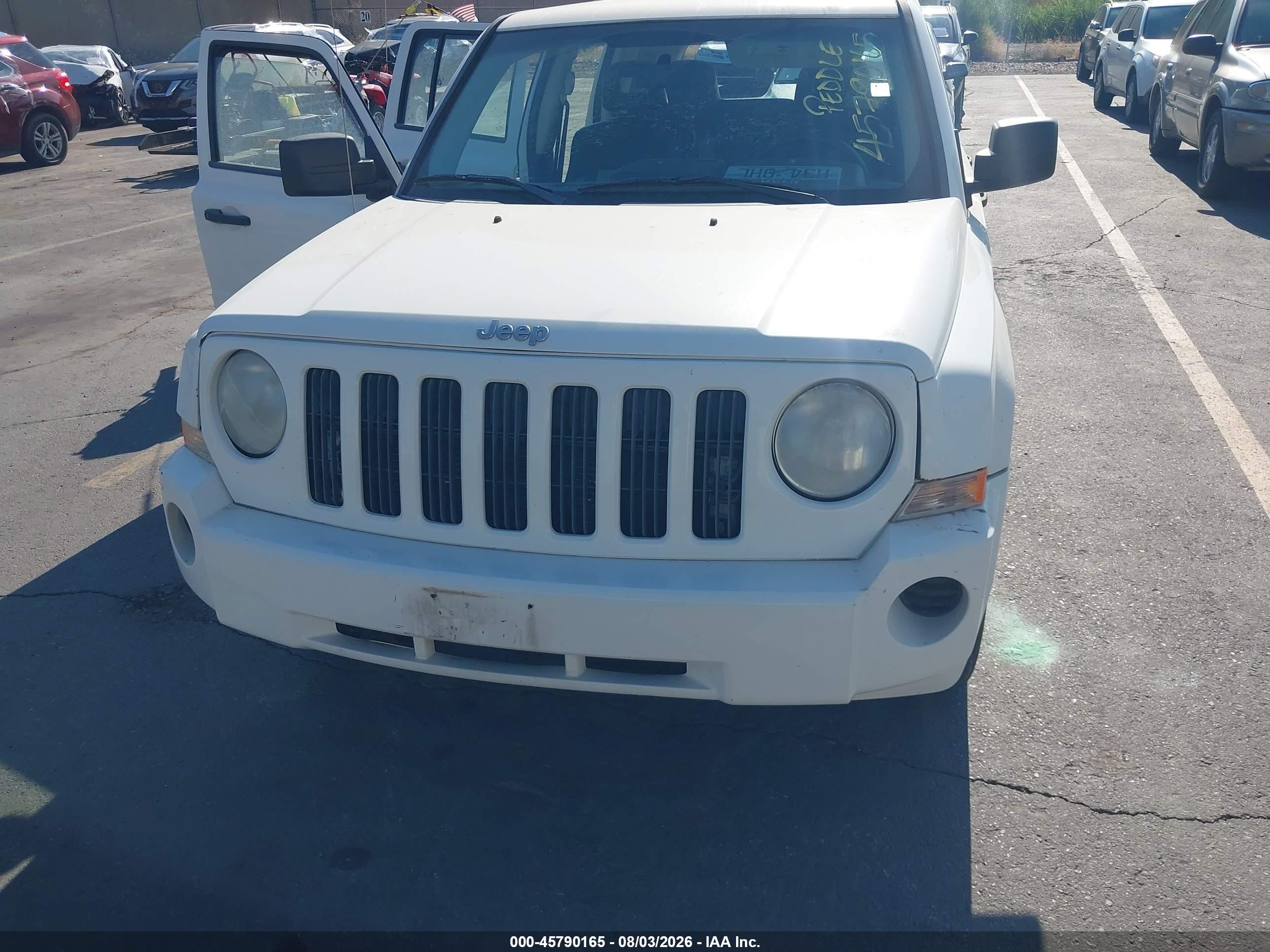2008 Jeep Patriot Sport White vin: 1J8FT28018D722060
