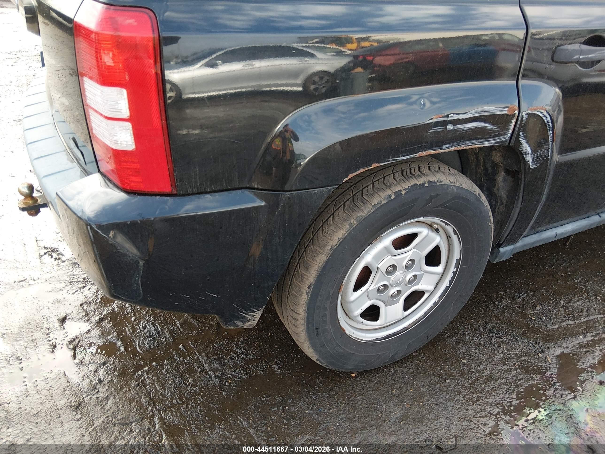 2008 Jeep Patriot Sport Black vin: 1J8FT28058D647539
