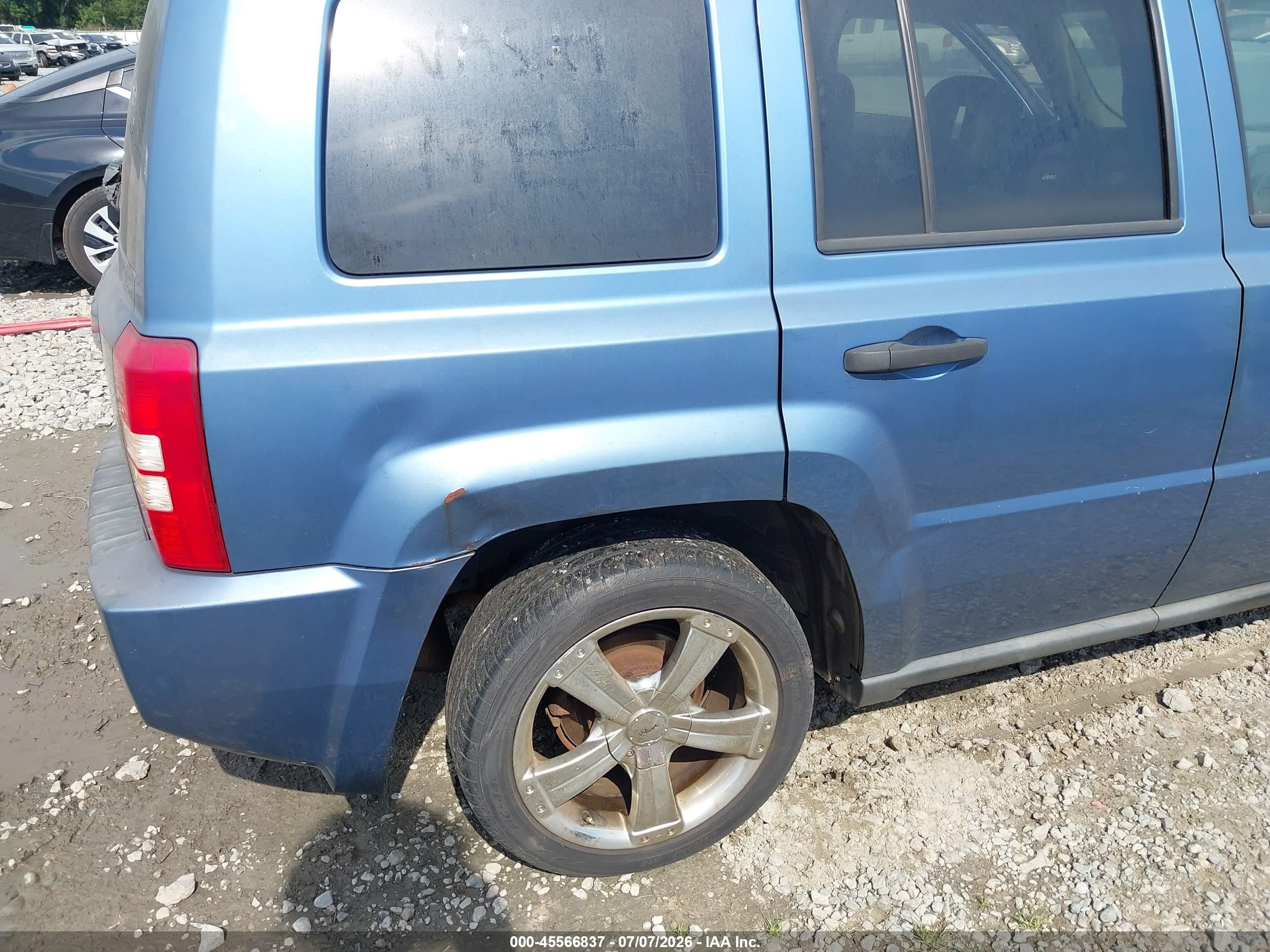 2007 Jeep Patriot Sport Blue vin: 1J8FT28077D382508