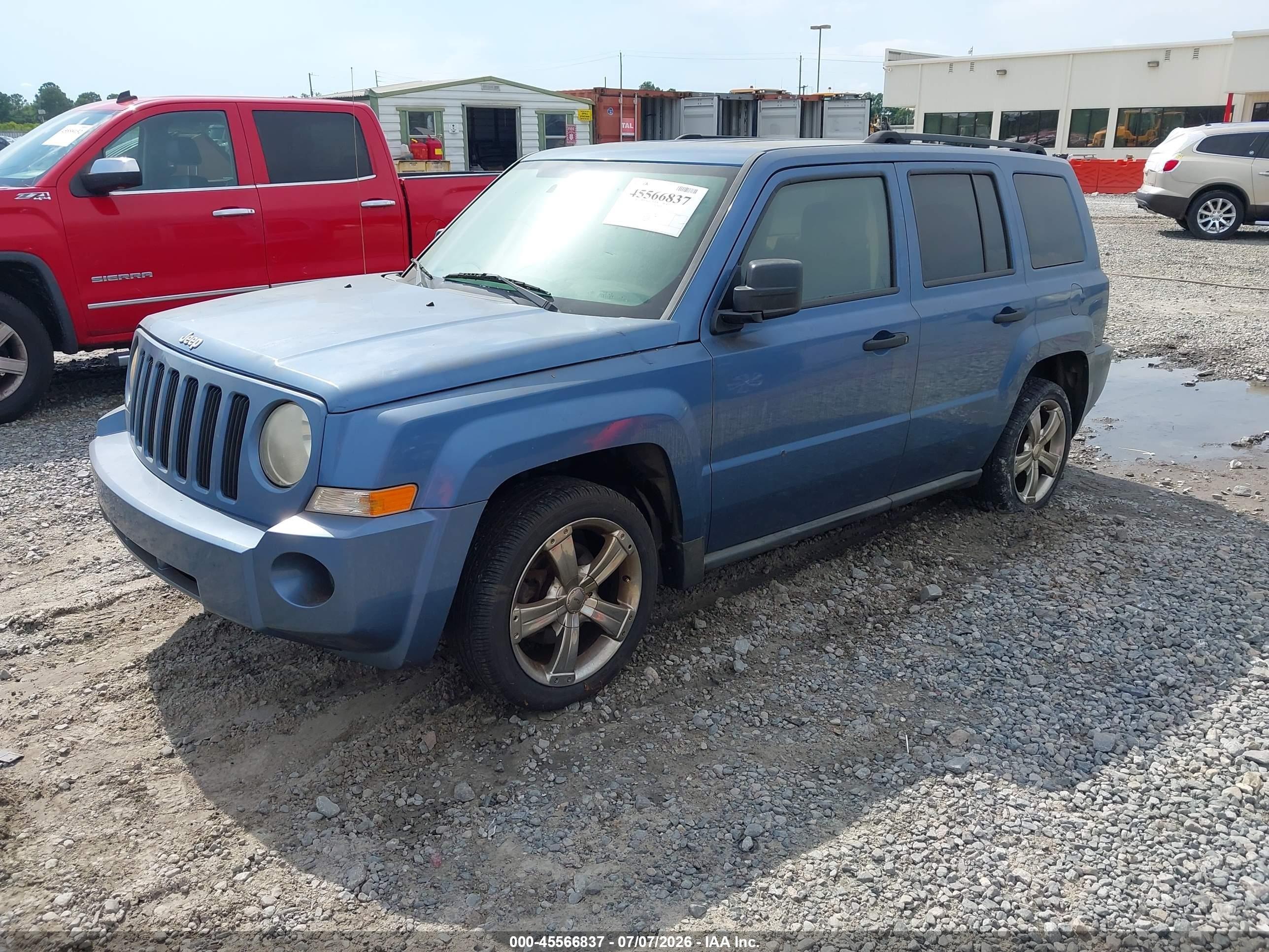 2007 Jeep Patriot Sport Blue vin: 1J8FT28077D382508