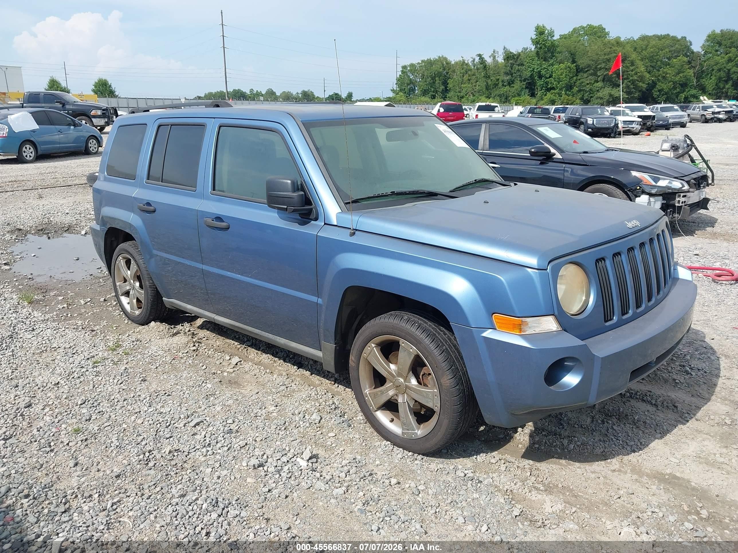 2007 Jeep Patriot Sport Blue vin: 1J8FT28077D382508