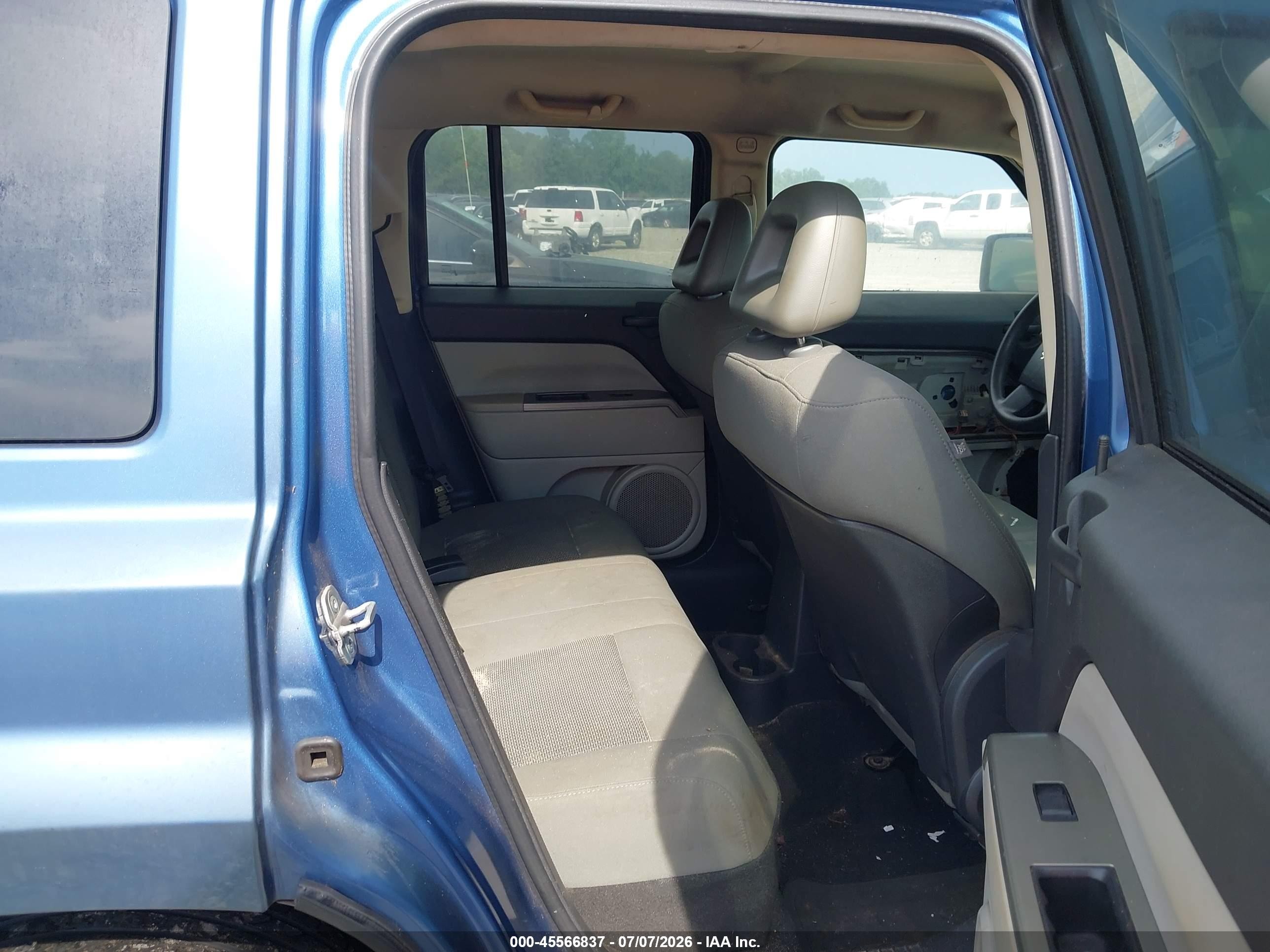 2007 Jeep Patriot Sport Blue vin: 1J8FT28077D382508