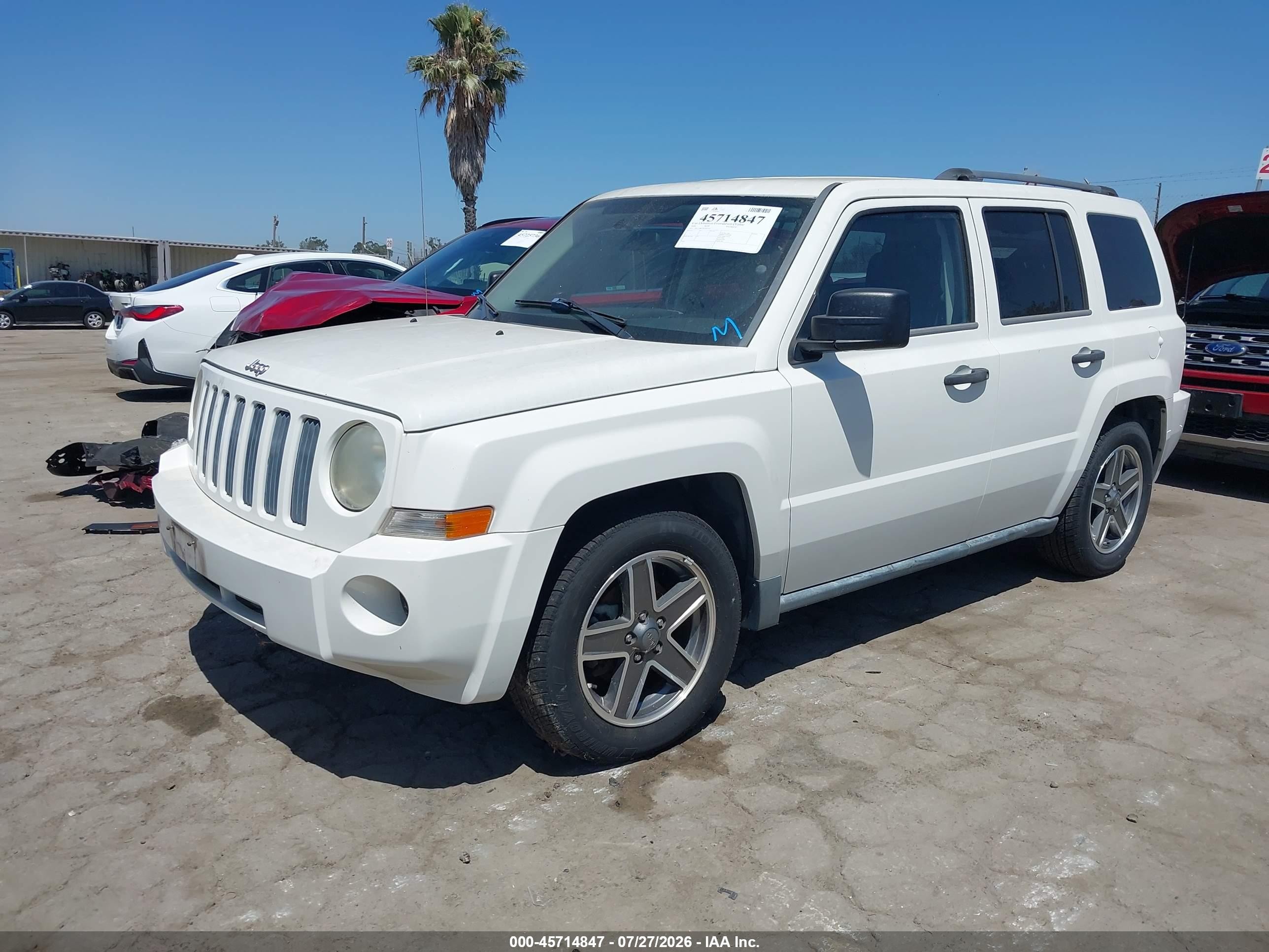 2008 Jeep Patriot Sport White vin: 1J8FT28W18D794140