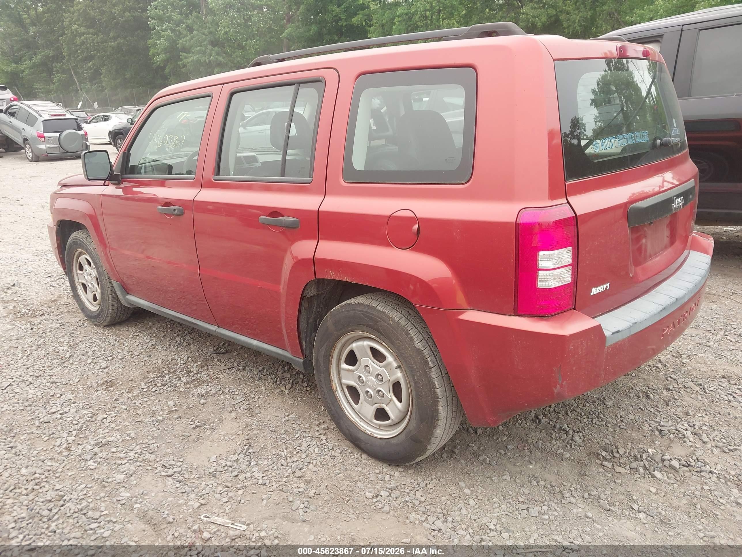 2008 Jeep Patriot Sport Orange vin: 1J8FT28W38D613622