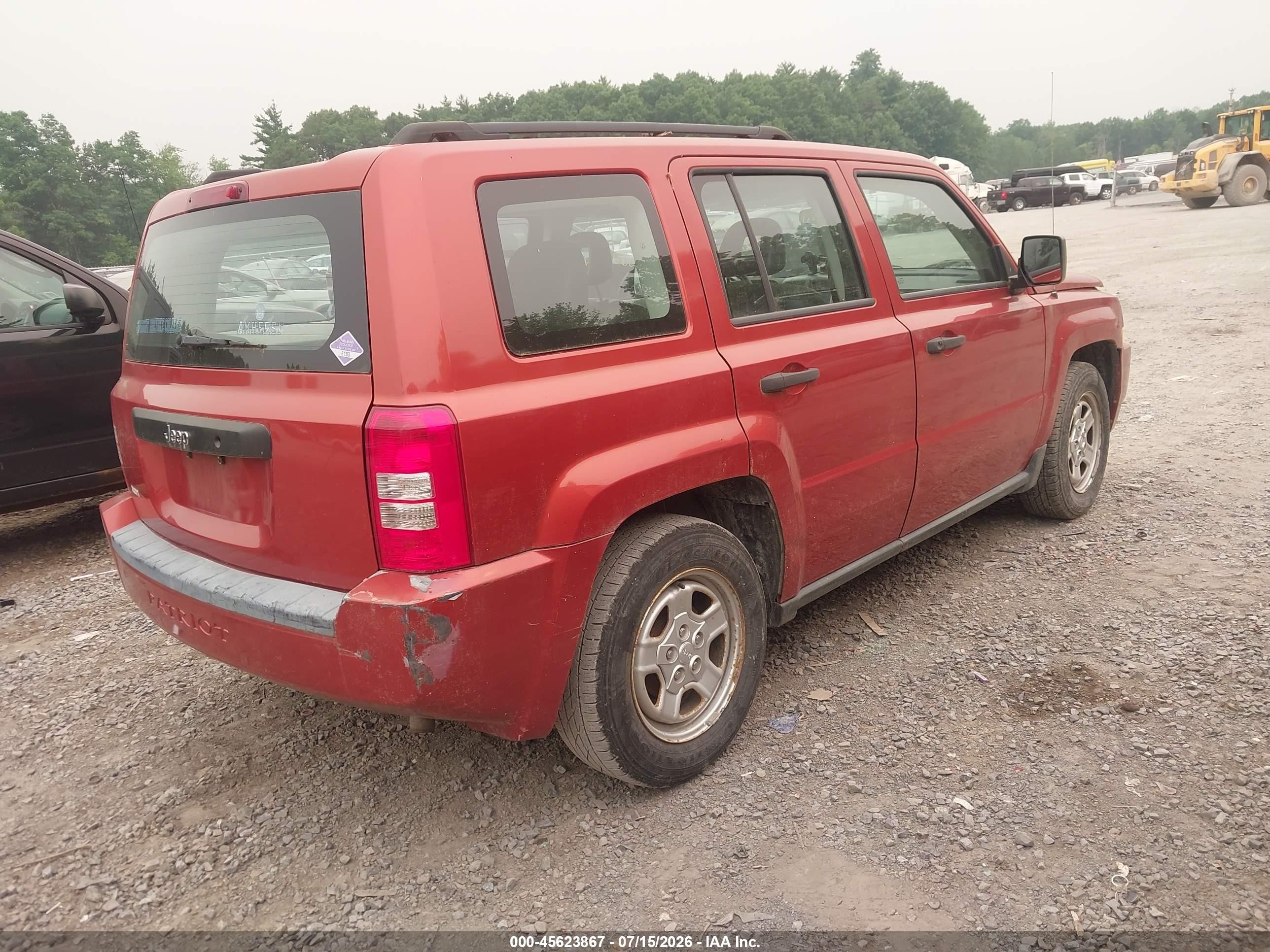 2008 Jeep Patriot Sport Orange vin: 1J8FT28W38D613622