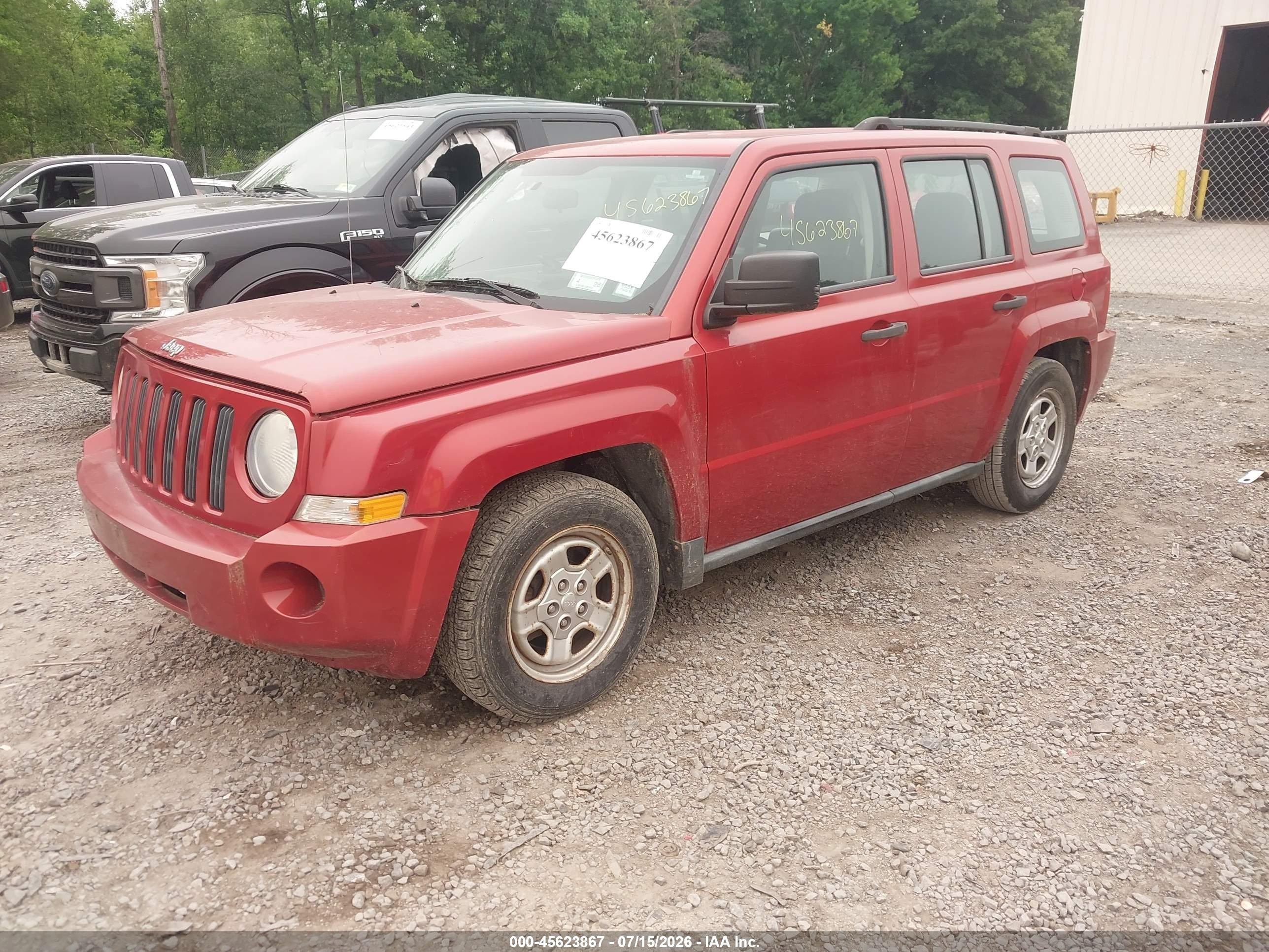 2008 Jeep Patriot Sport Orange vin: 1J8FT28W38D613622