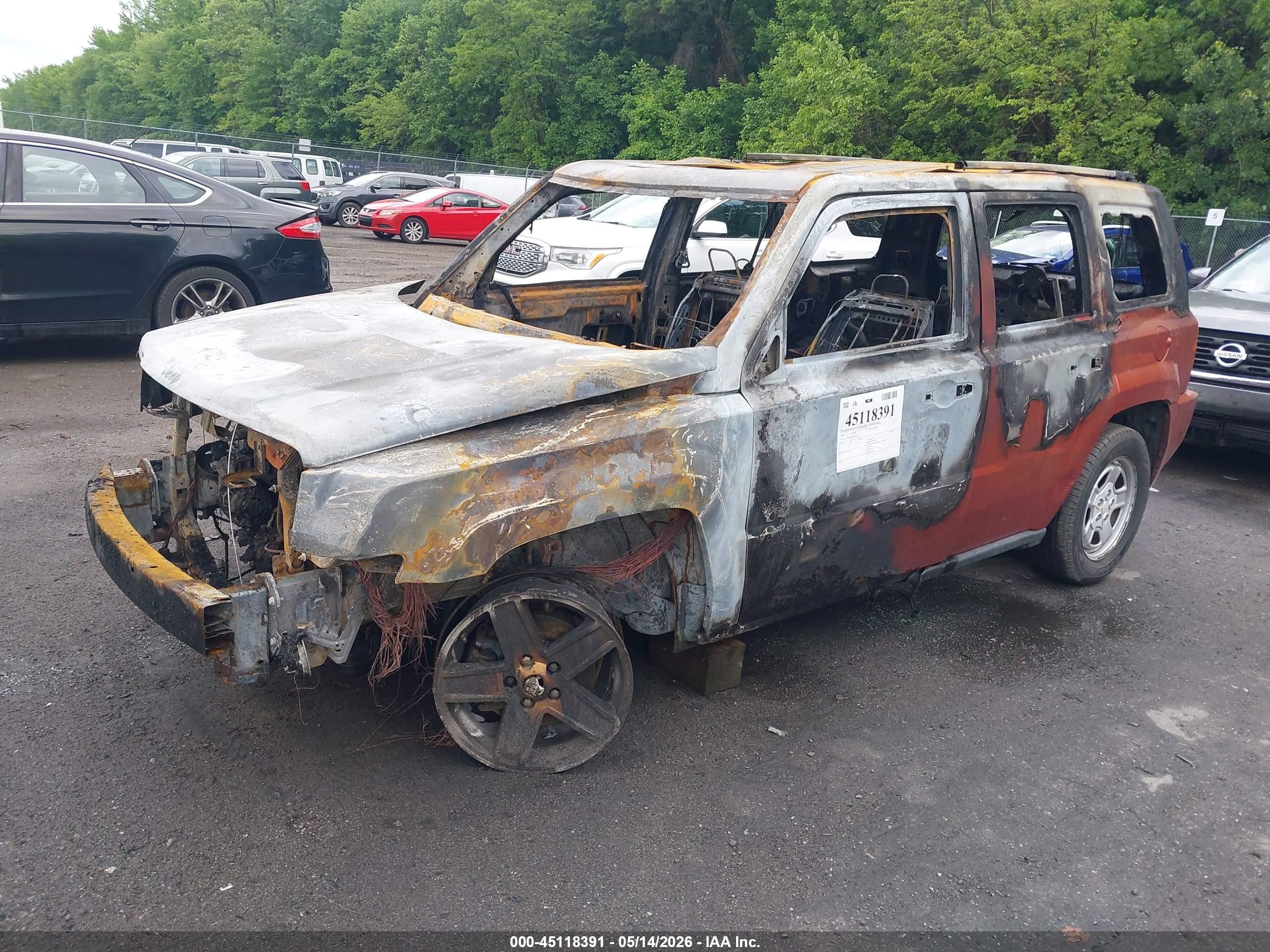 2008 Jeep Patriot Sport Orange vin: 1J8FT28W48D570490