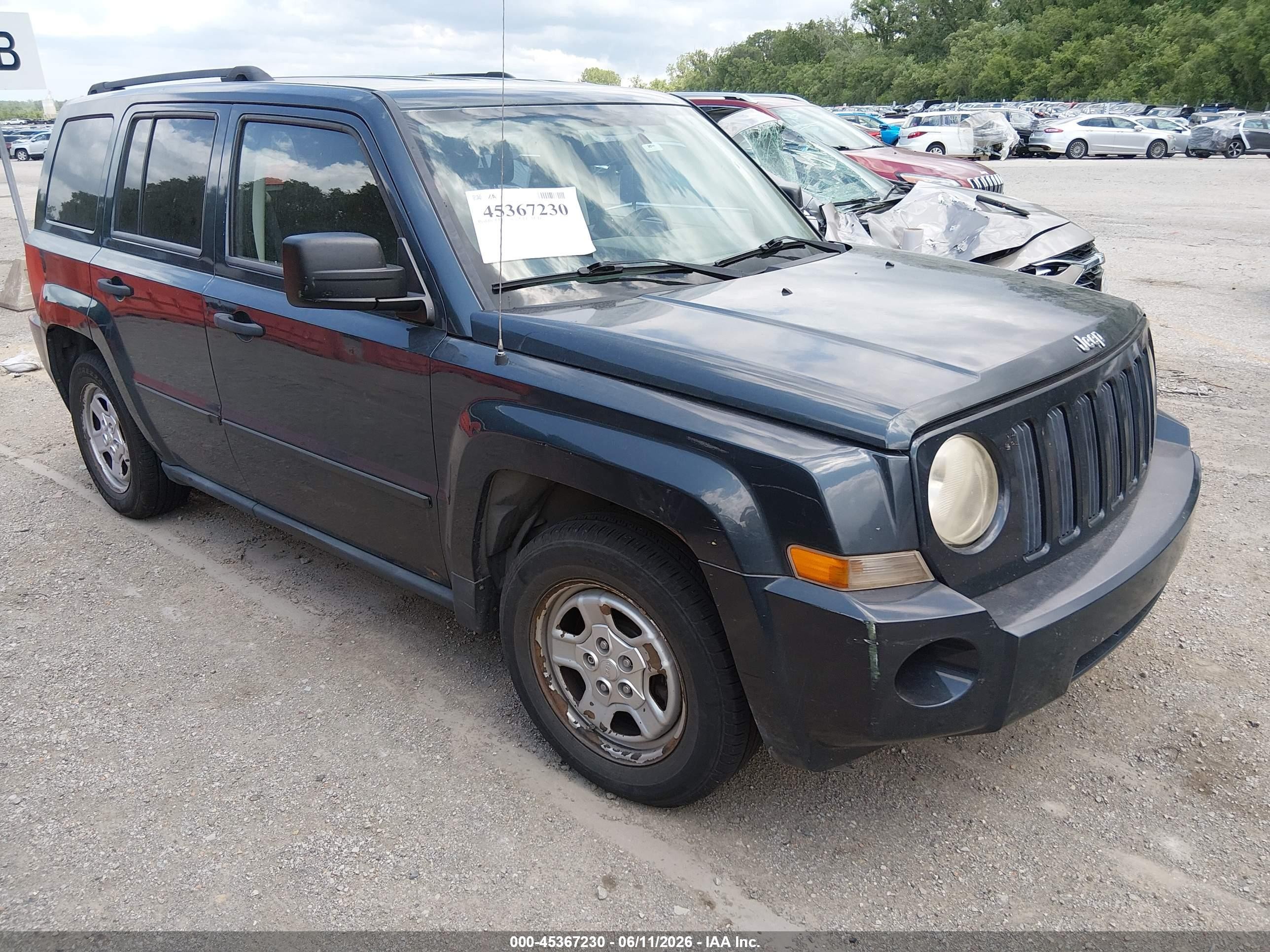 2008 Jeep Patriot Sport Blue vin: 1J8FT28W58D654222