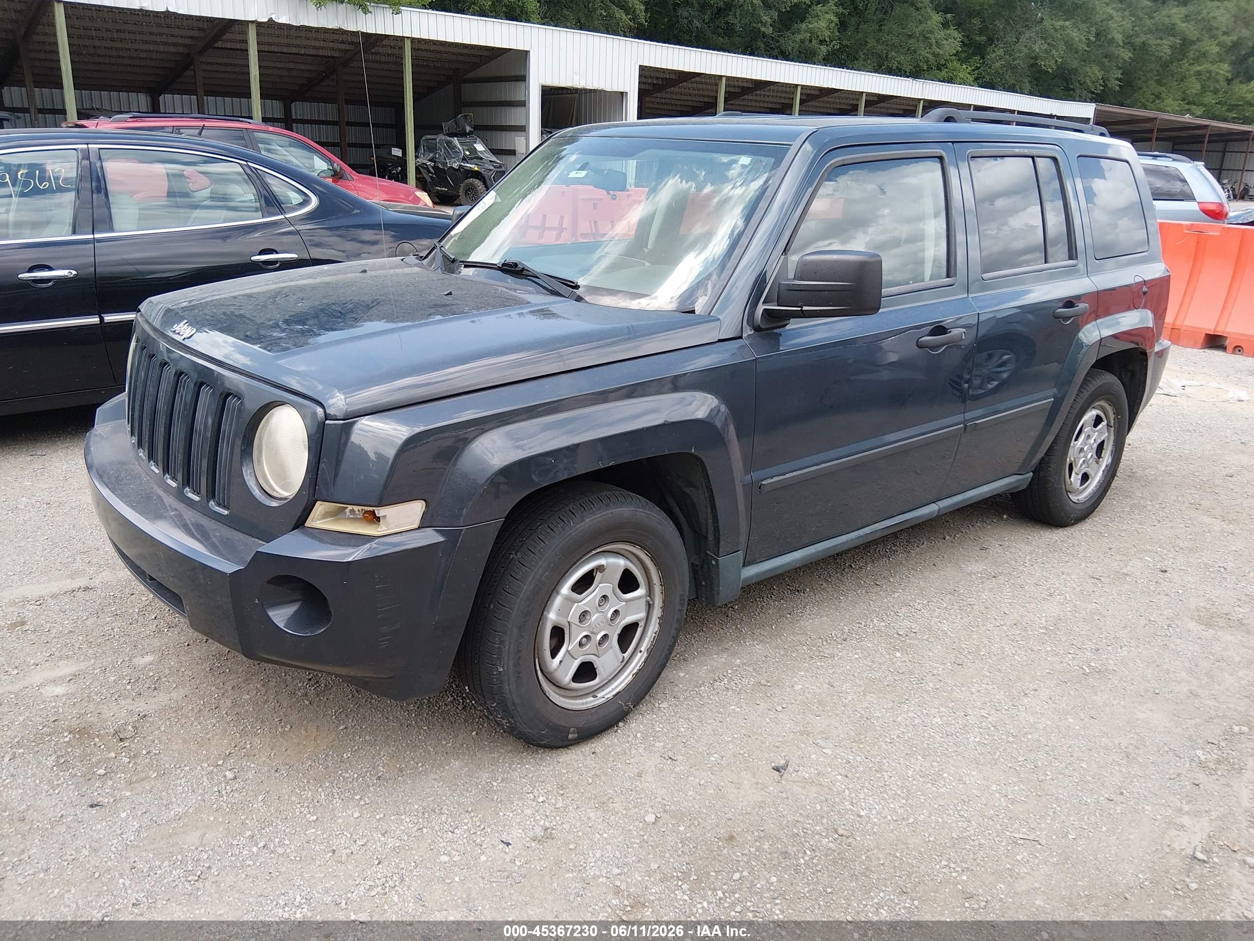 2008 Jeep Patriot Sport Blue vin: 1J8FT28W58D654222