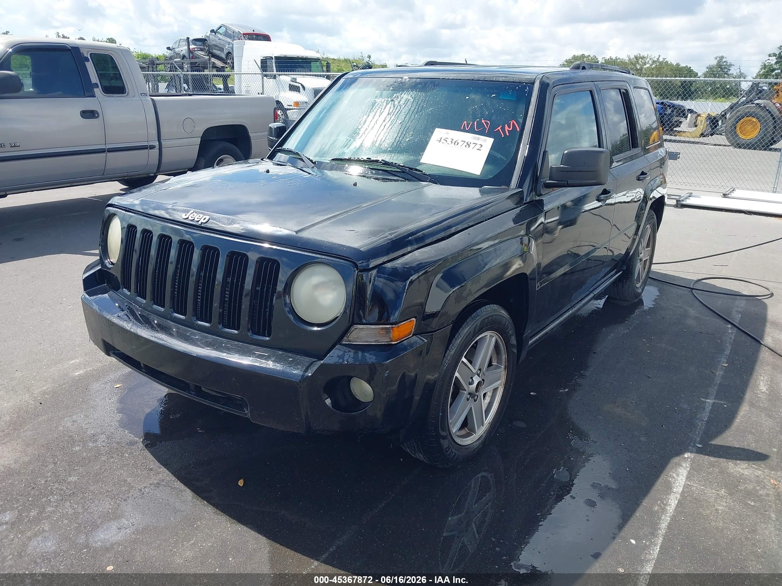 2007 Jeep Patriot Sport Black vin: 1J8FT28W97D398827