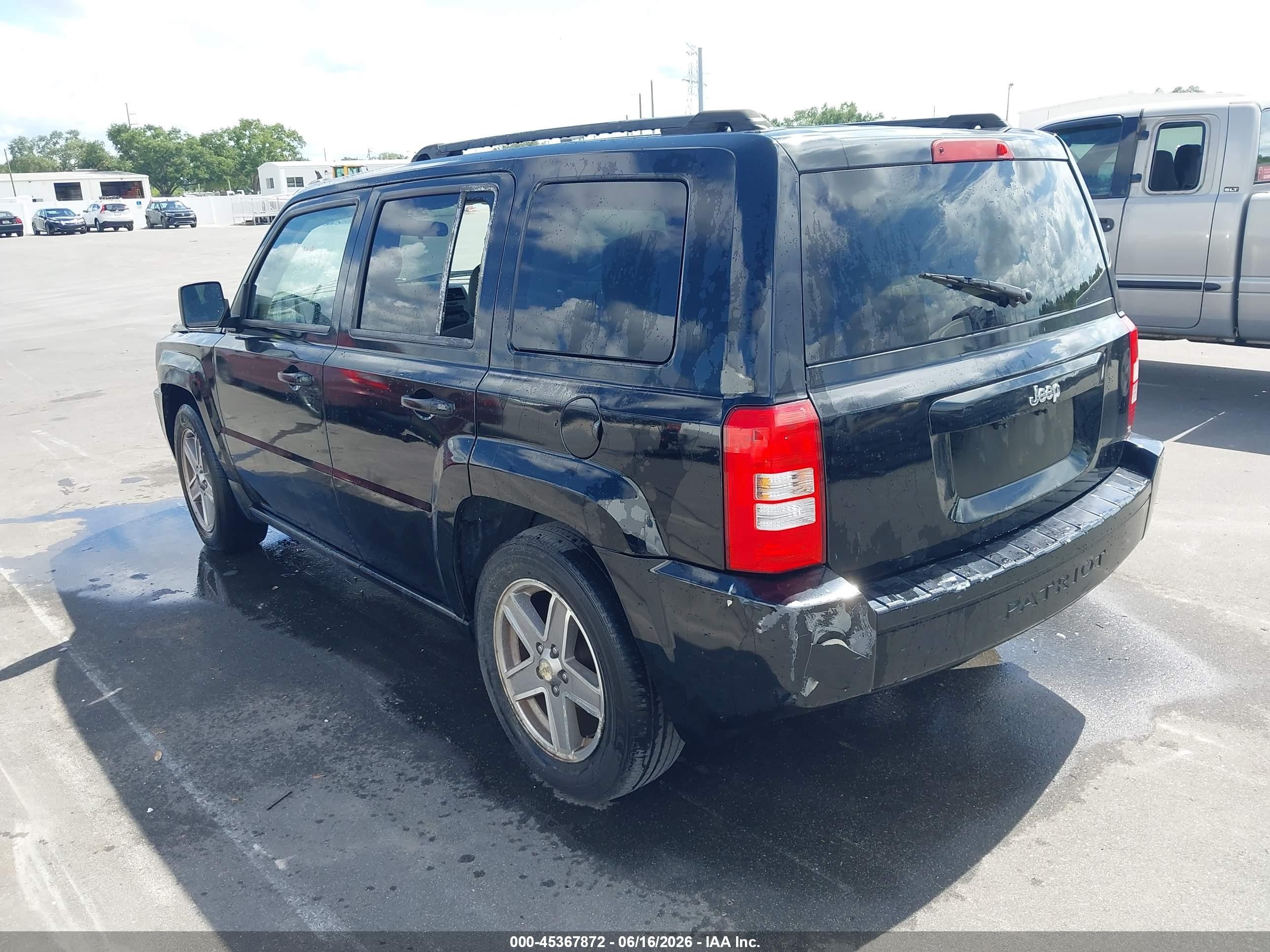 2007 Jeep Patriot Sport Black vin: 1J8FT28W97D398827