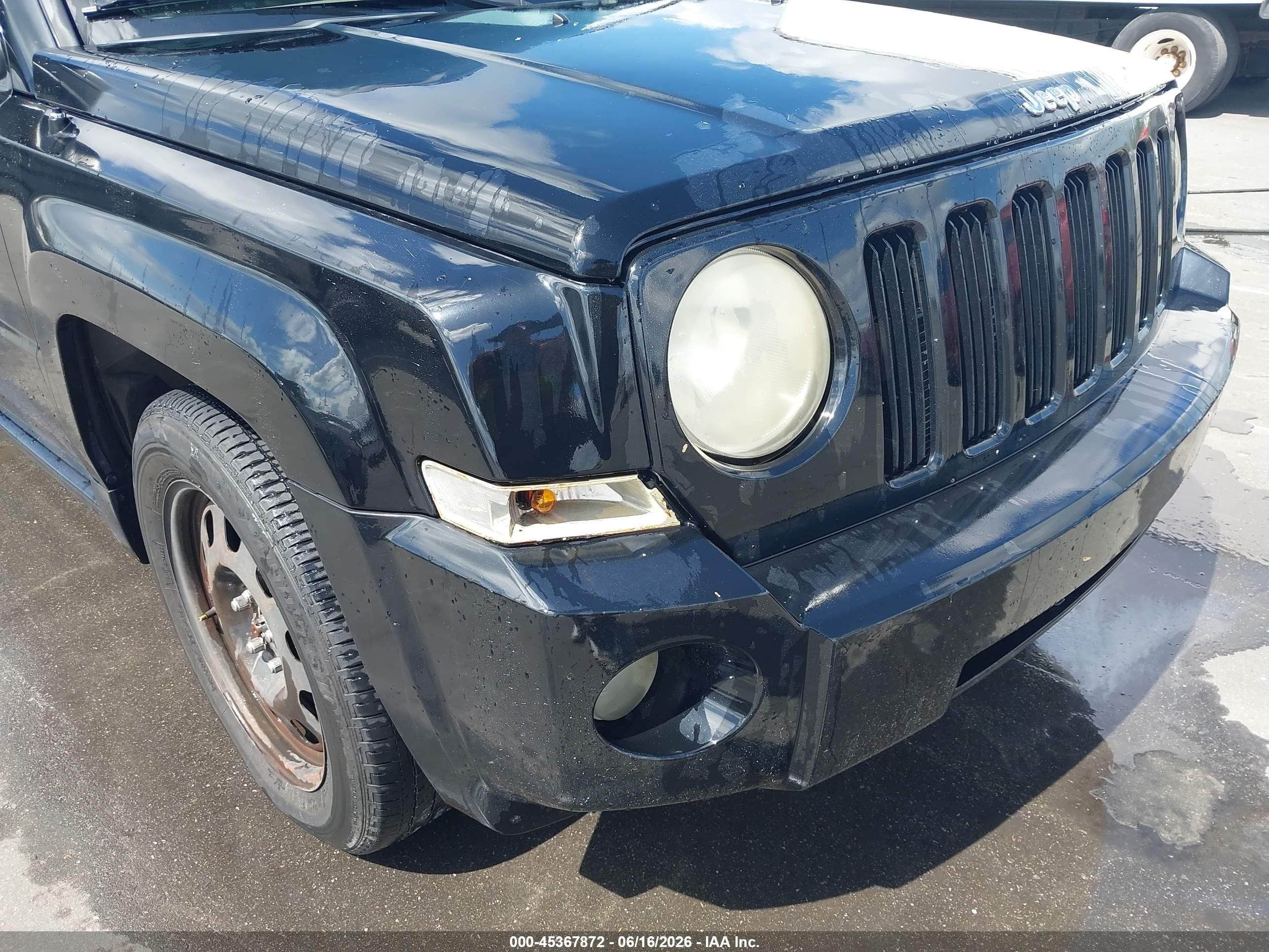 2007 Jeep Patriot Sport Black vin: 1J8FT28W97D398827
