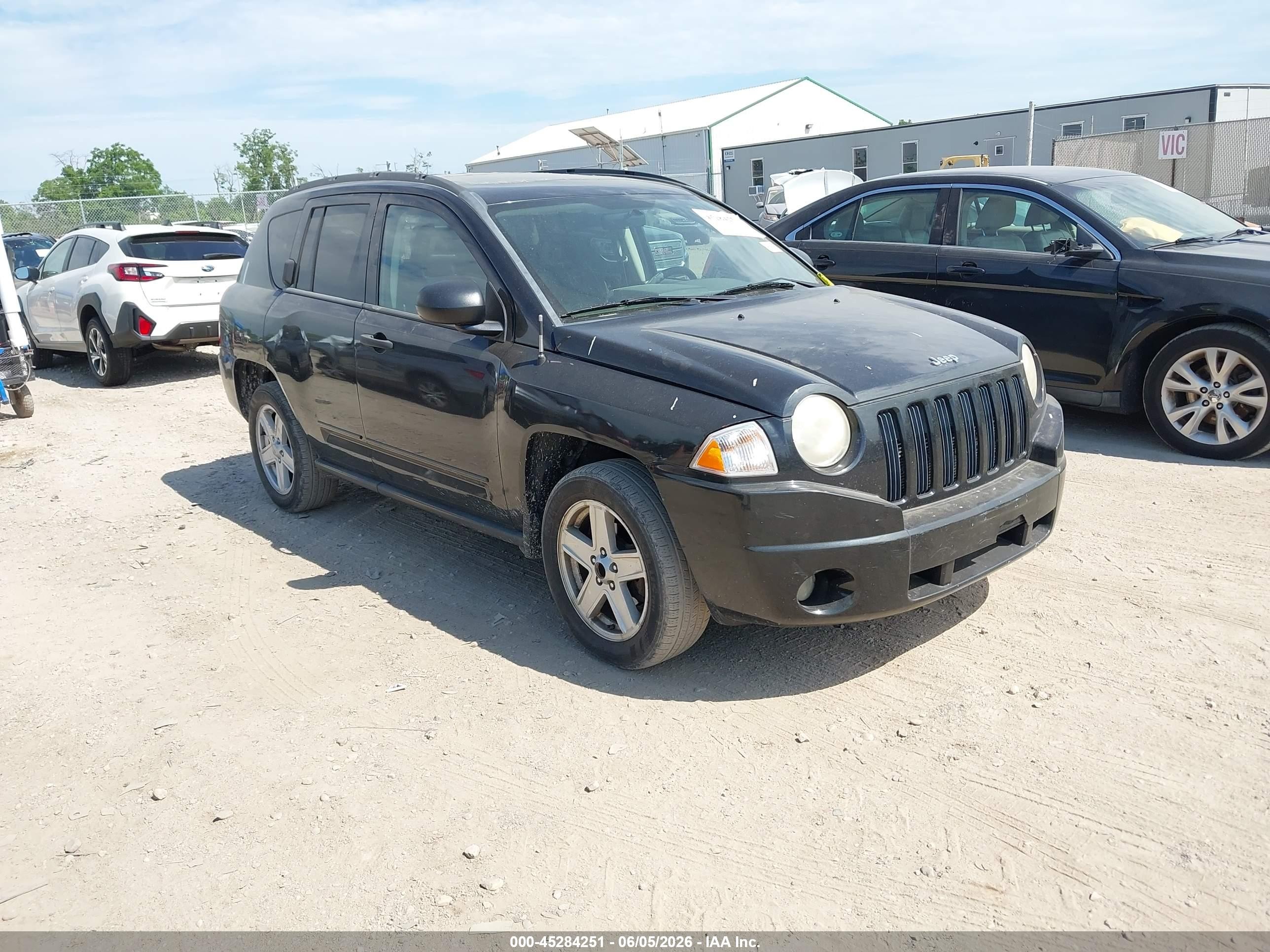 2008 Jeep Compass Sport Black vin: 1J8FT47028D766906