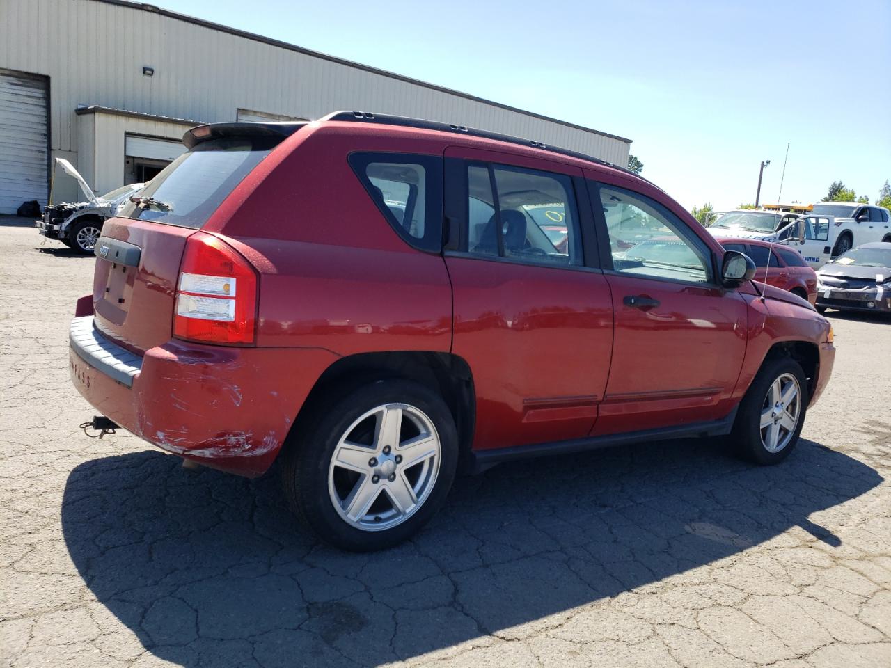 2008 Jeep Compass Sport Красный vin: 1J8FT47058D744365