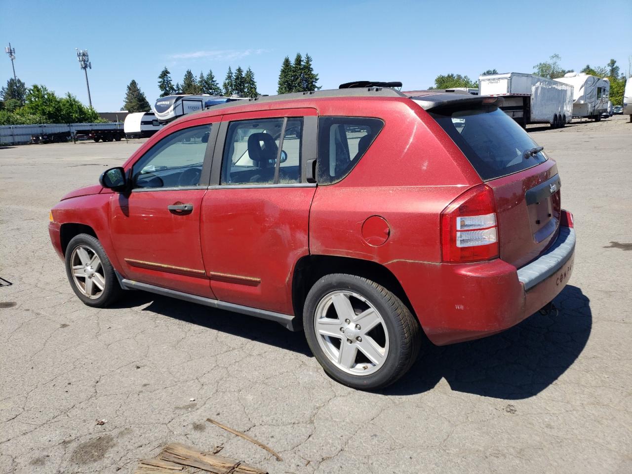 2008 Jeep Compass Sport Красный vin: 1J8FT47058D744365