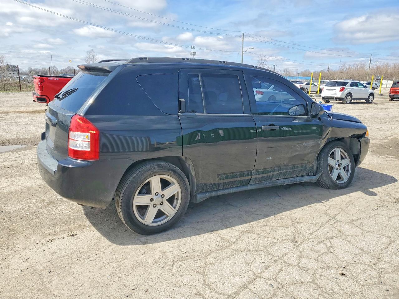 2007 Jeep Compass Black vin: 1J8FT47067D322670