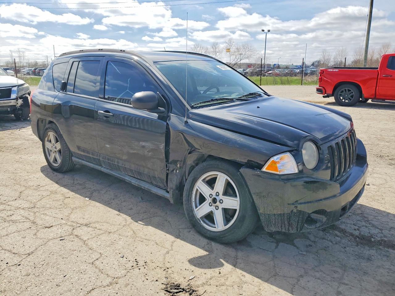 2007 Jeep Compass Black vin: 1J8FT47067D322670