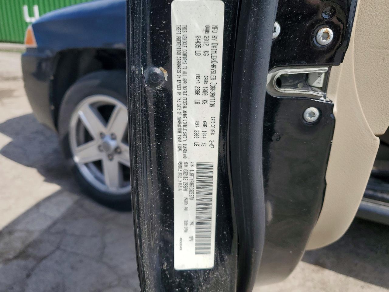 2007 Jeep Compass Black vin: 1J8FT47067D322670