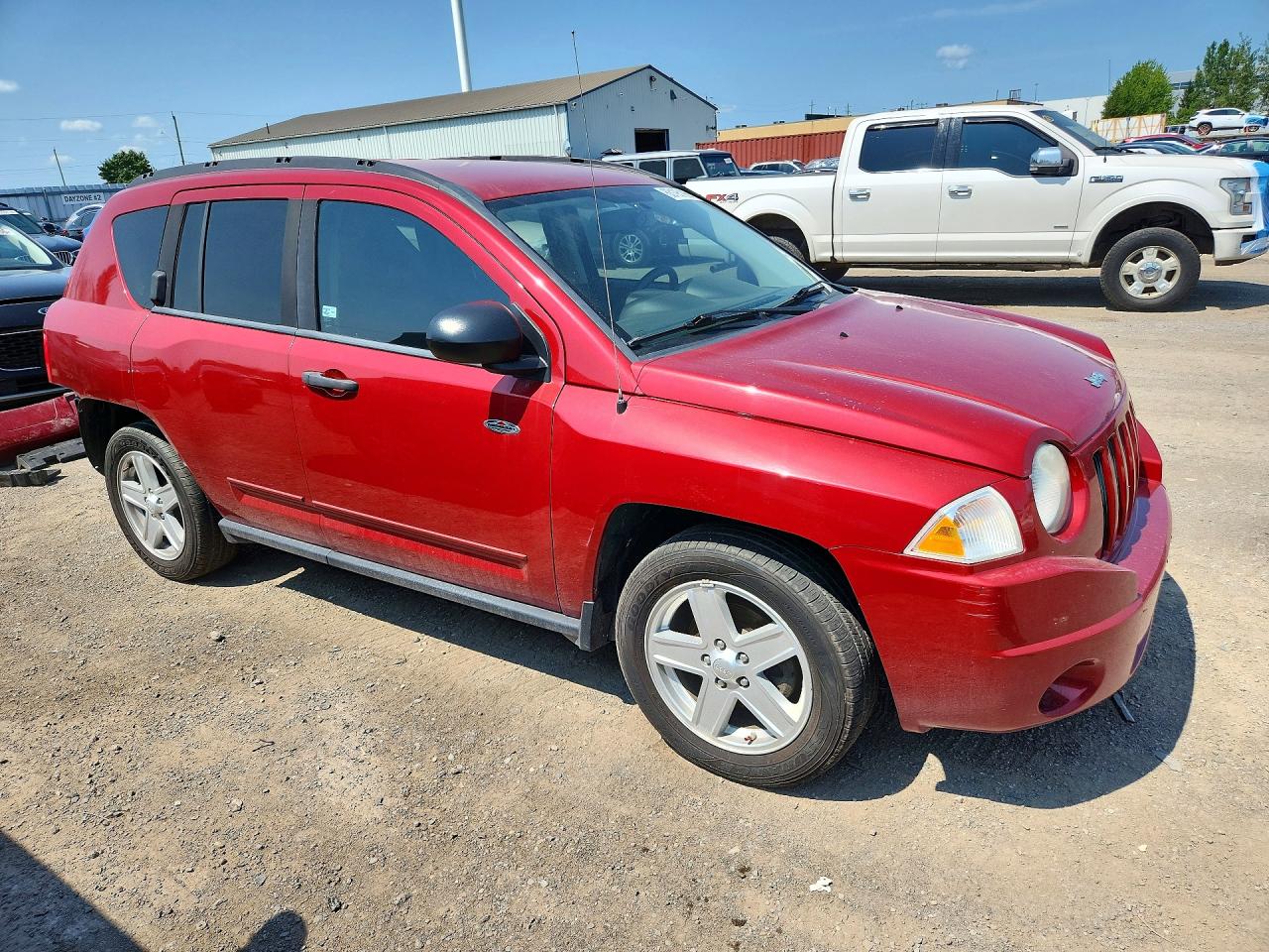 2009 Jeep Compass Sport Red vin: 1J8FT47B39D211322
