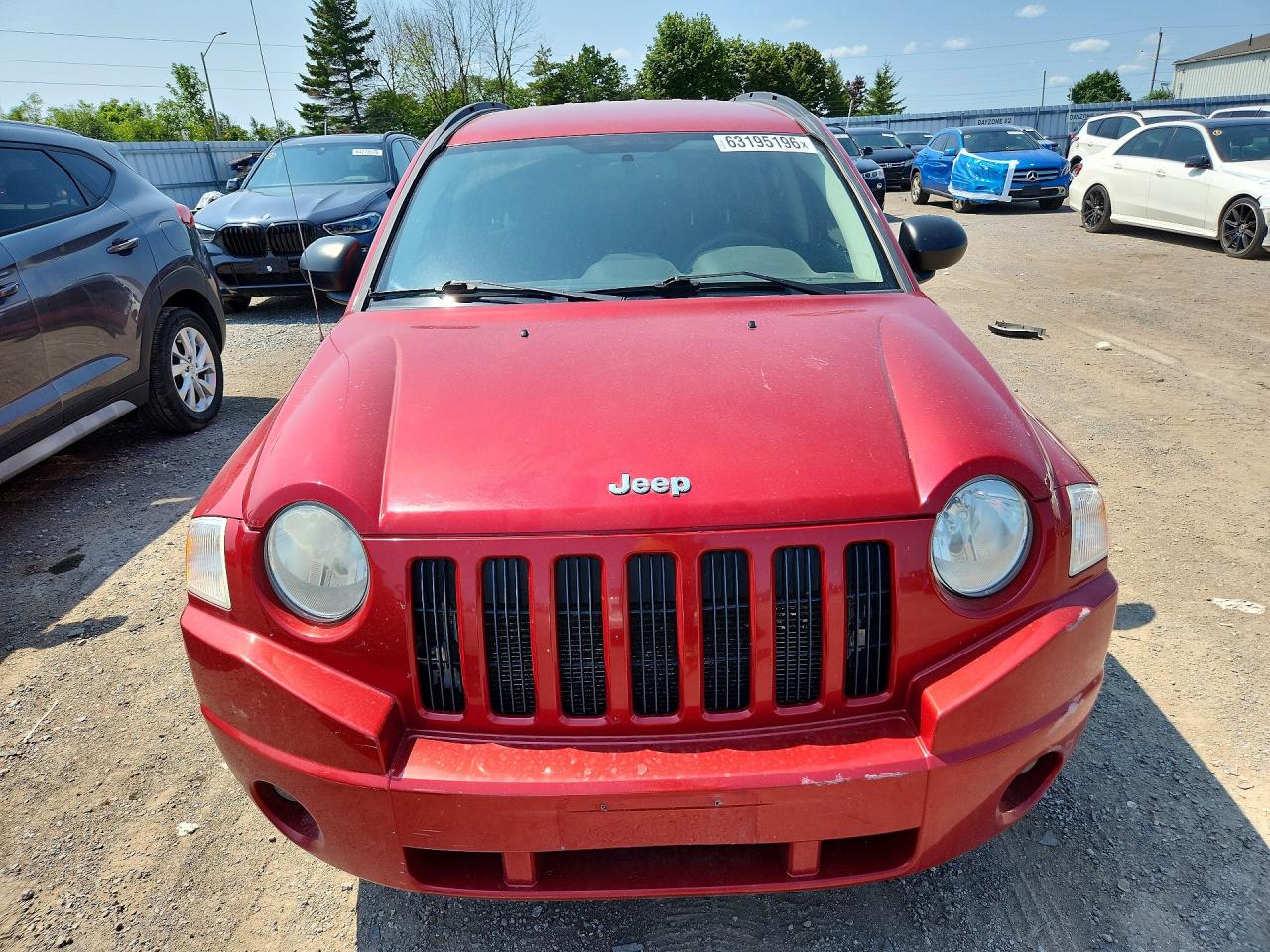 2009 Jeep Compass Sport Red vin: 1J8FT47B39D211322