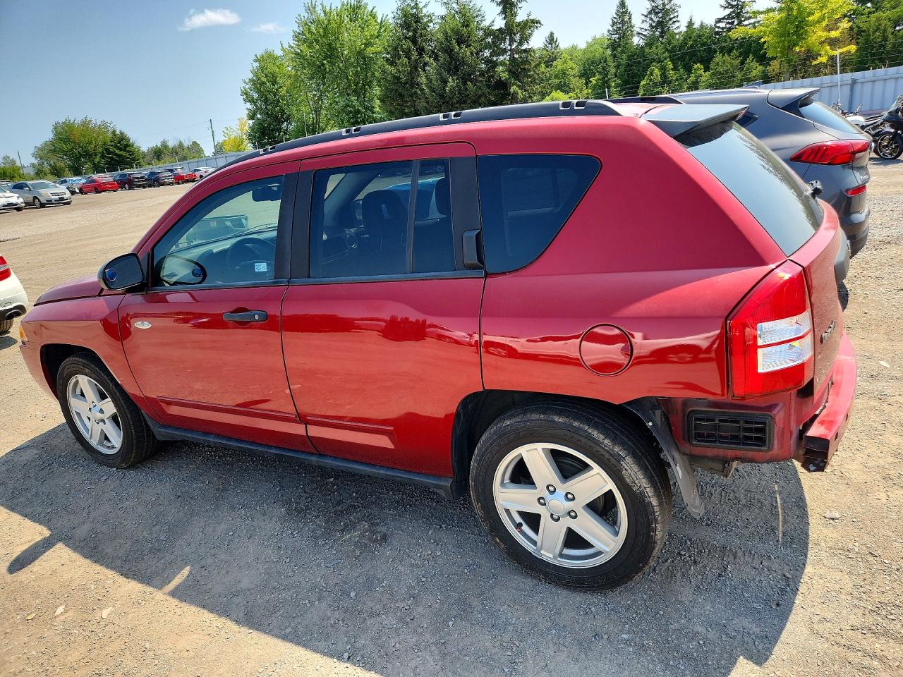 2009 Jeep Compass Sport Red vin: 1J8FT47B39D211322