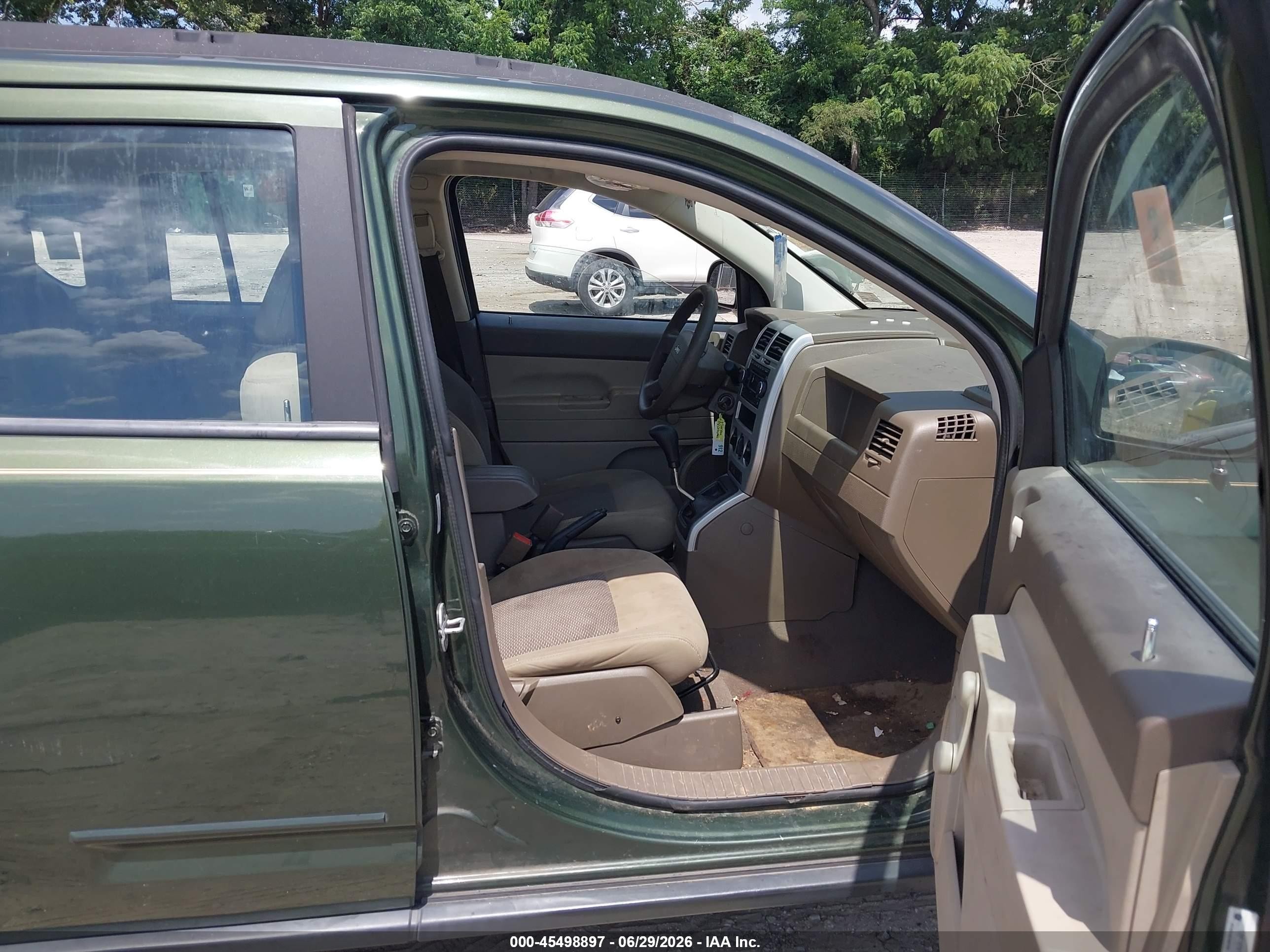 2008 Jeep Compass Sport Green vin: 1J8FT47W18D608898