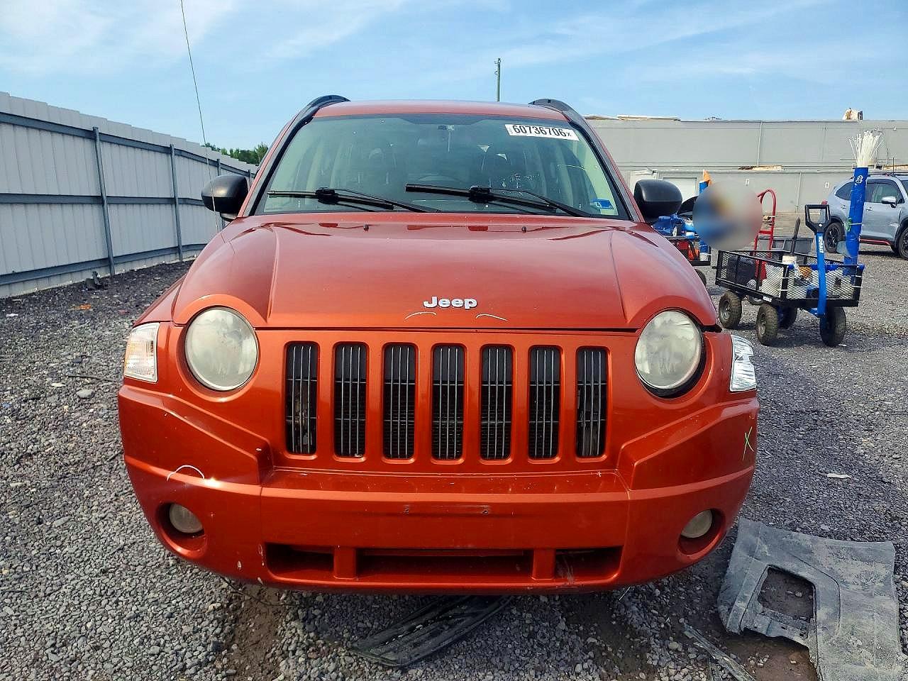 2008 Jeep Compass Sport Оранжевый vin: 1J8FT47W18D707897