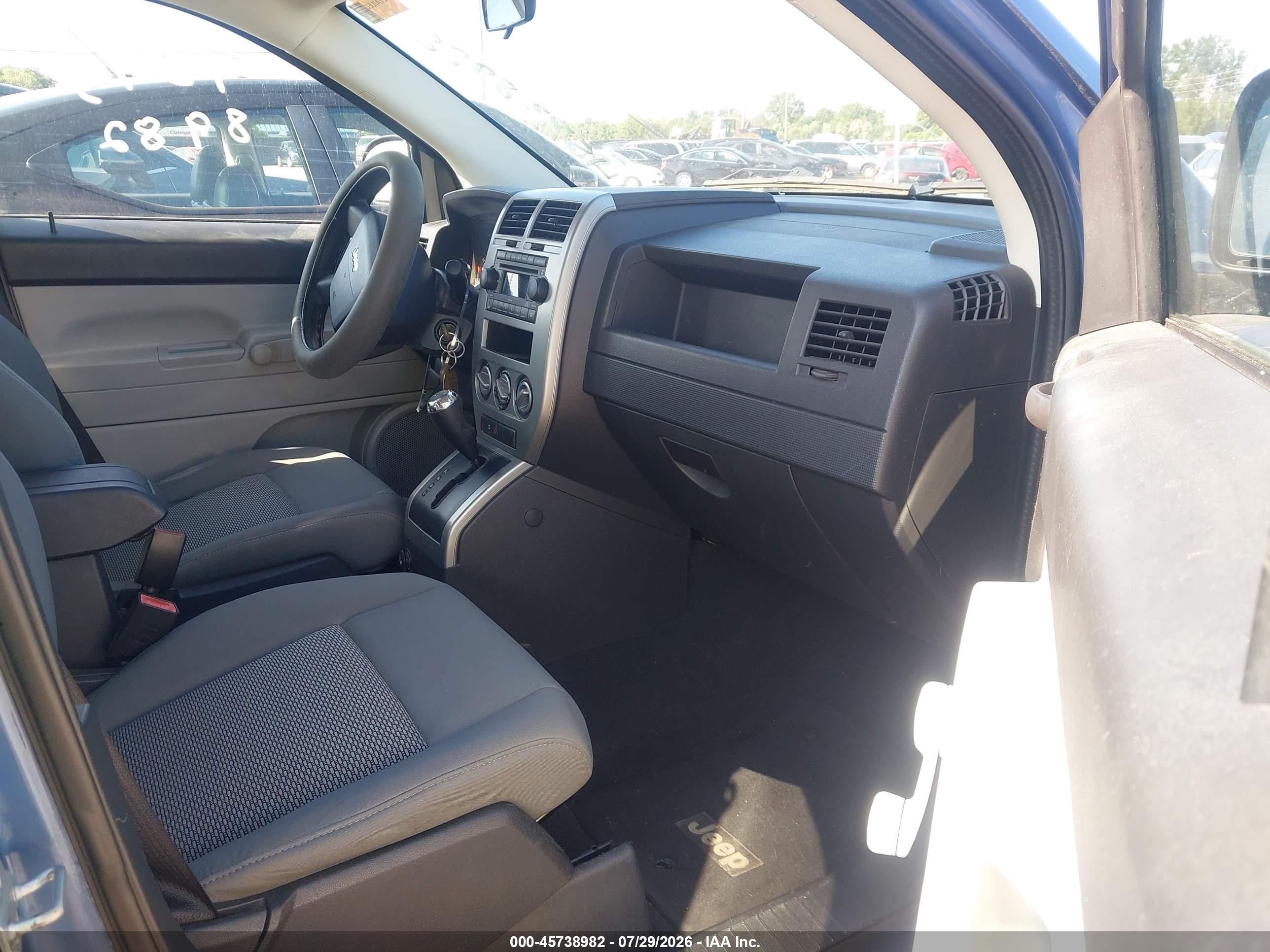 2007 Jeep Compass Sport Blue vin: 1J8FT47W27D216205