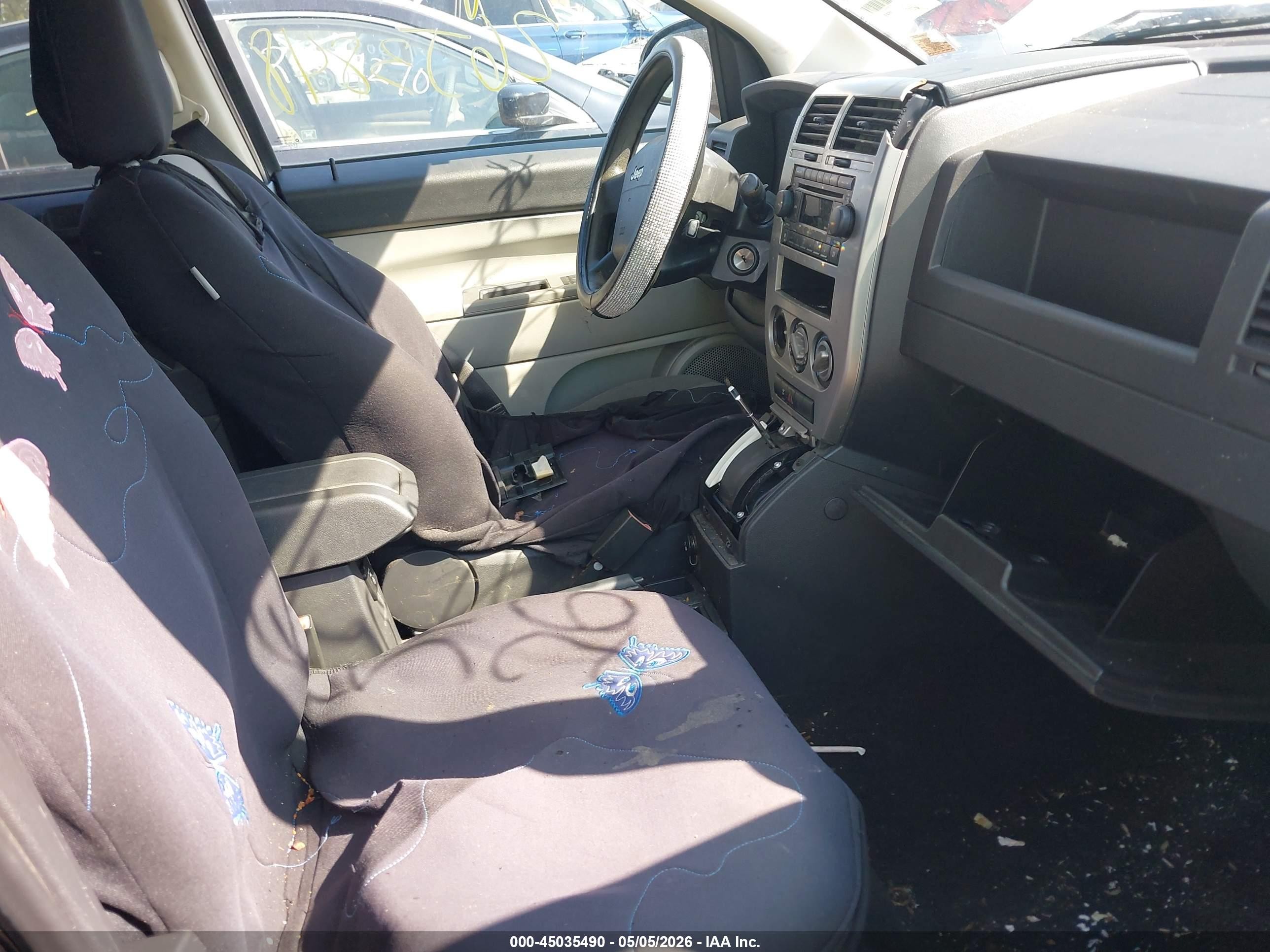 2007 Jeep Compass Sport Черный vin: 1J8FT47W37D190035