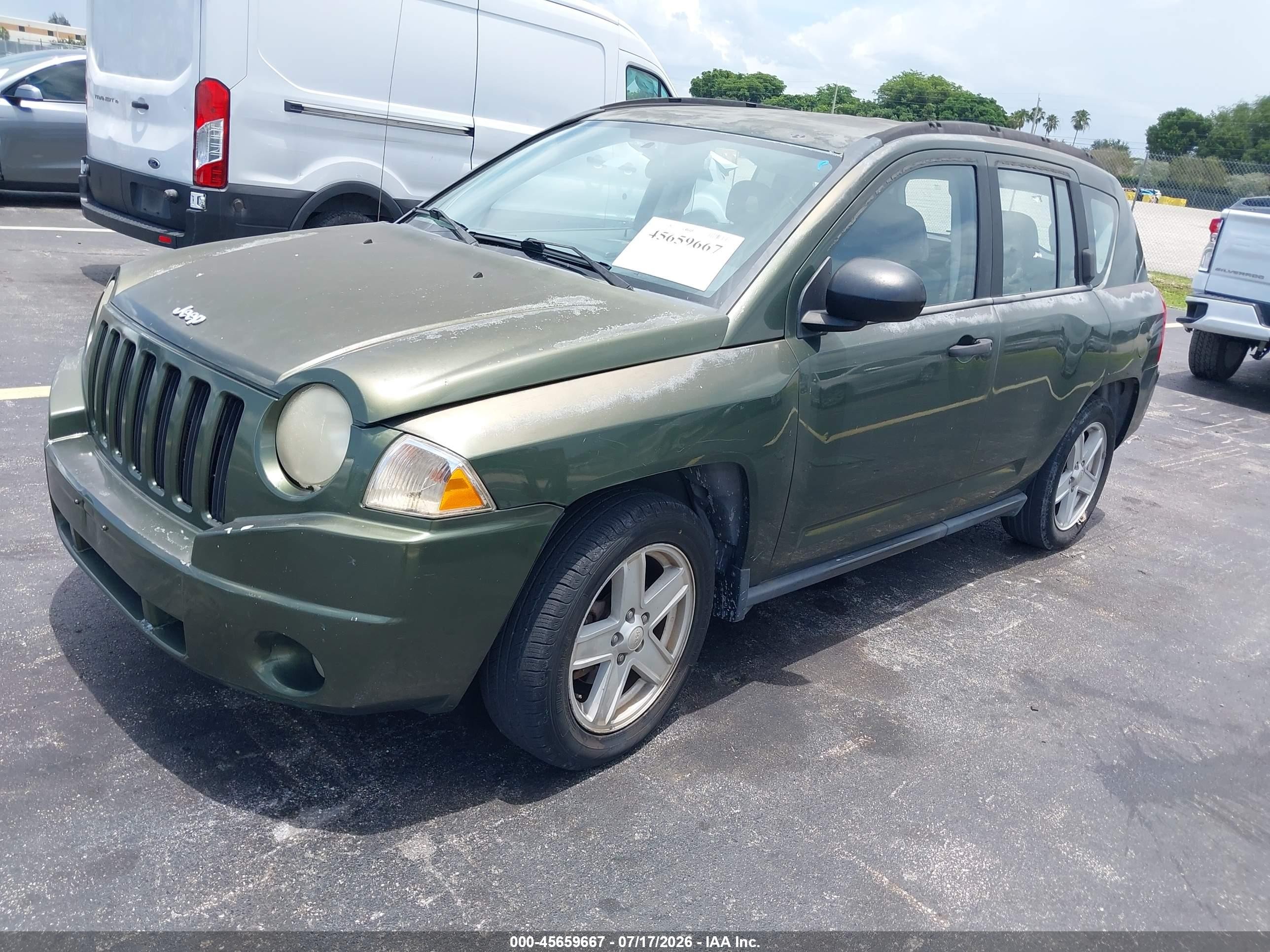 2007 Jeep Compass Sport Gray vin: 1J8FT47W37D249794