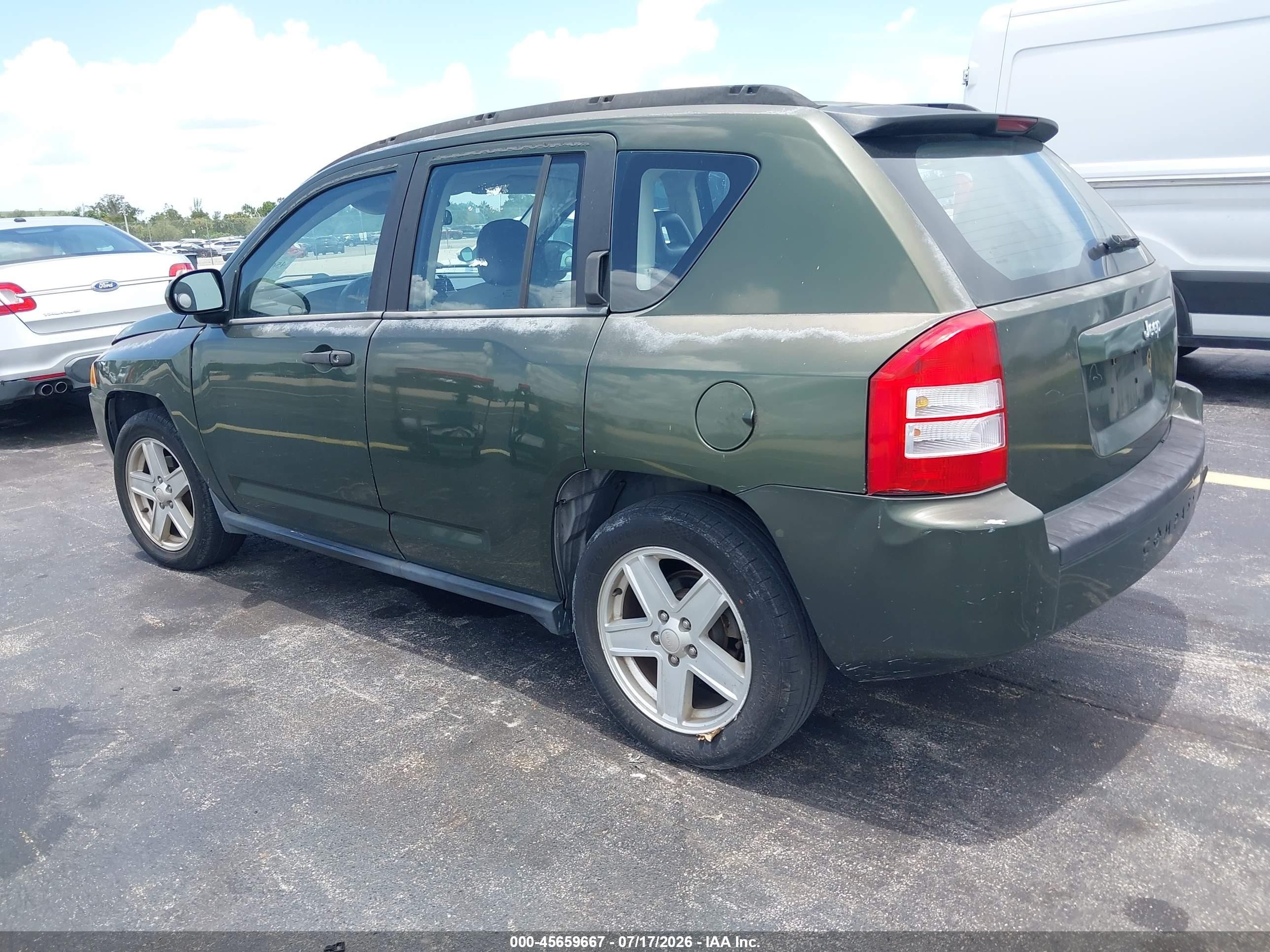 2007 Jeep Compass Sport Gray vin: 1J8FT47W37D249794