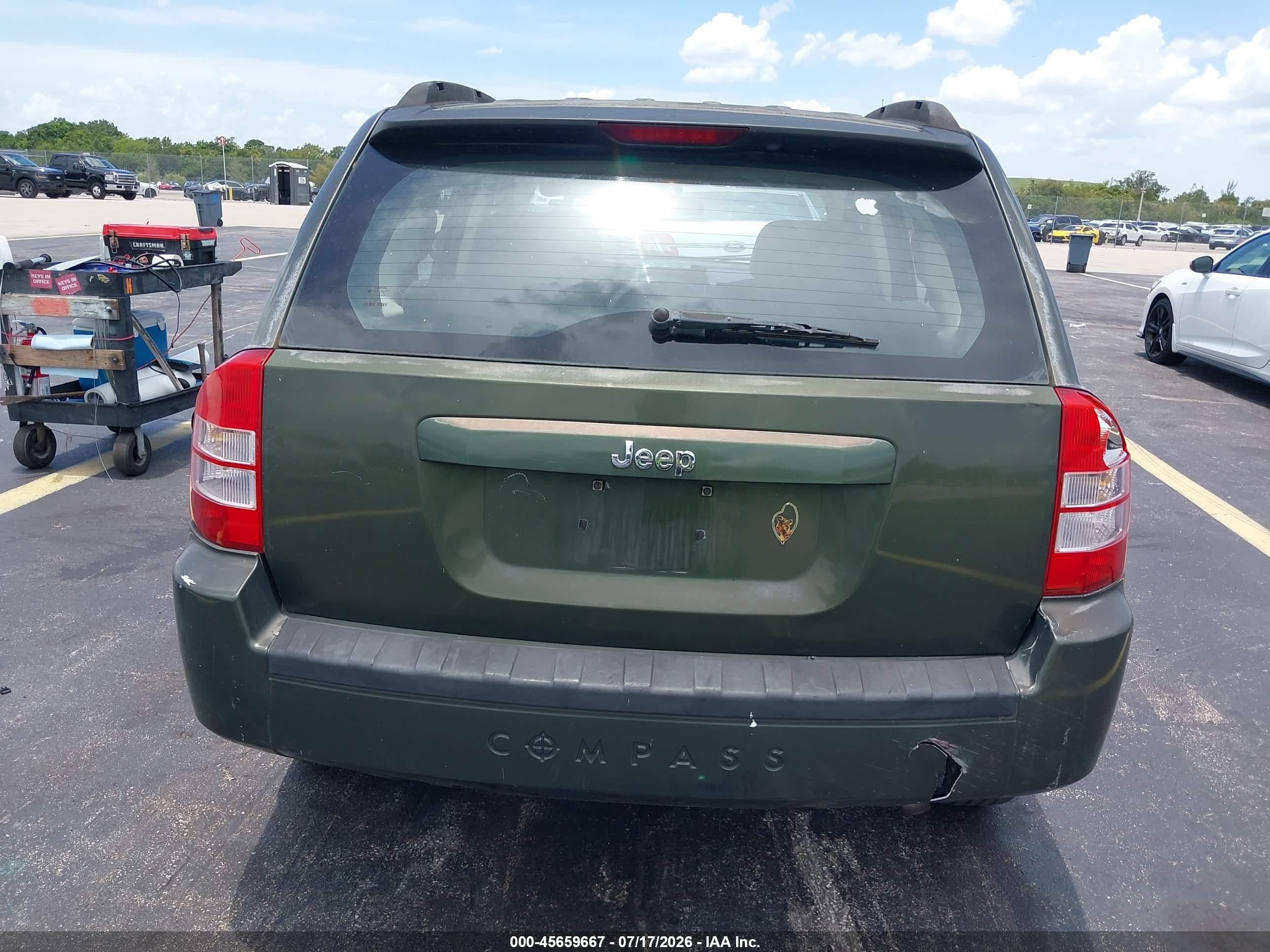 2007 Jeep Compass Sport Gray vin: 1J8FT47W37D249794
