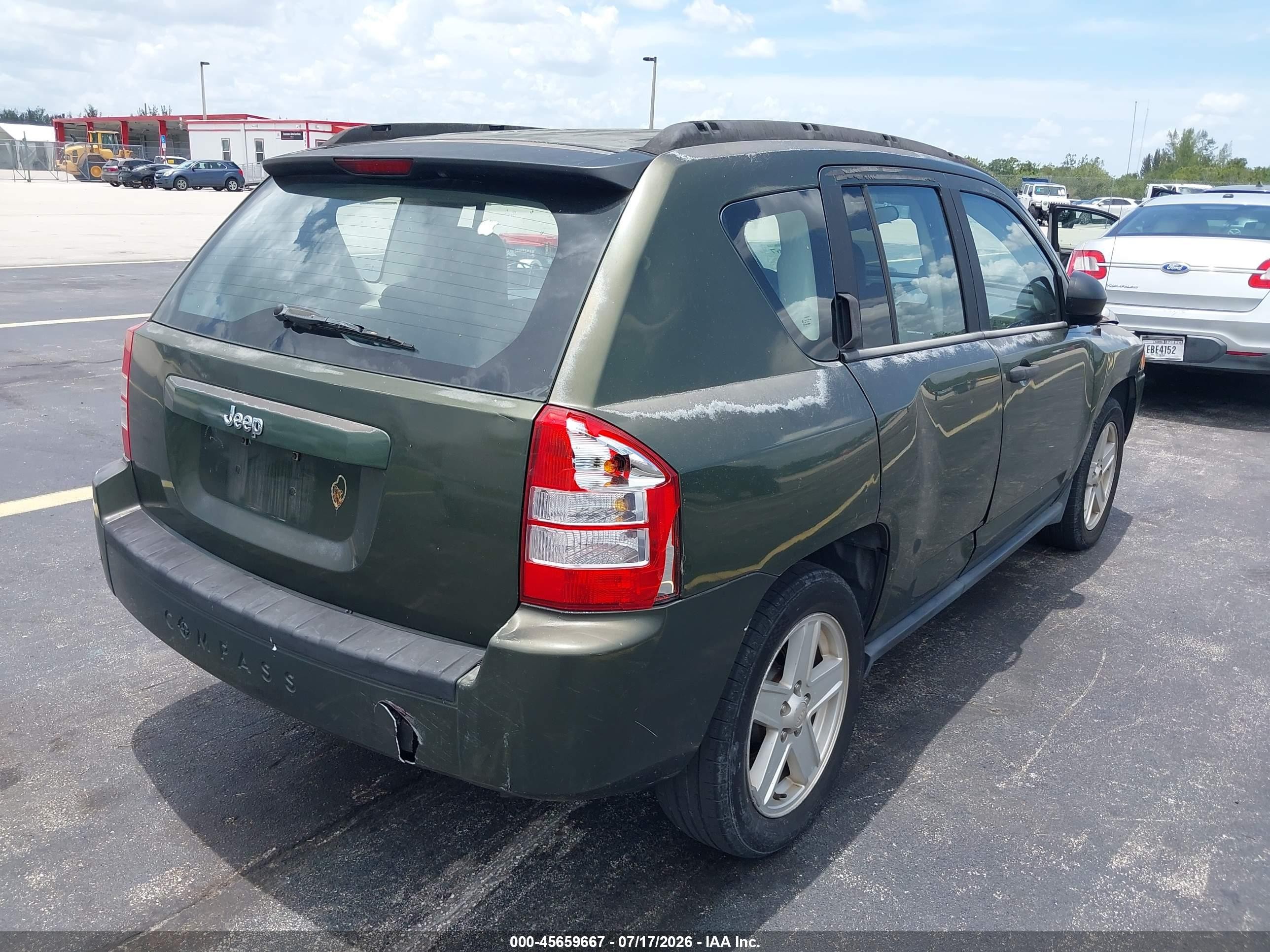 2007 Jeep Compass Sport Gray vin: 1J8FT47W37D249794