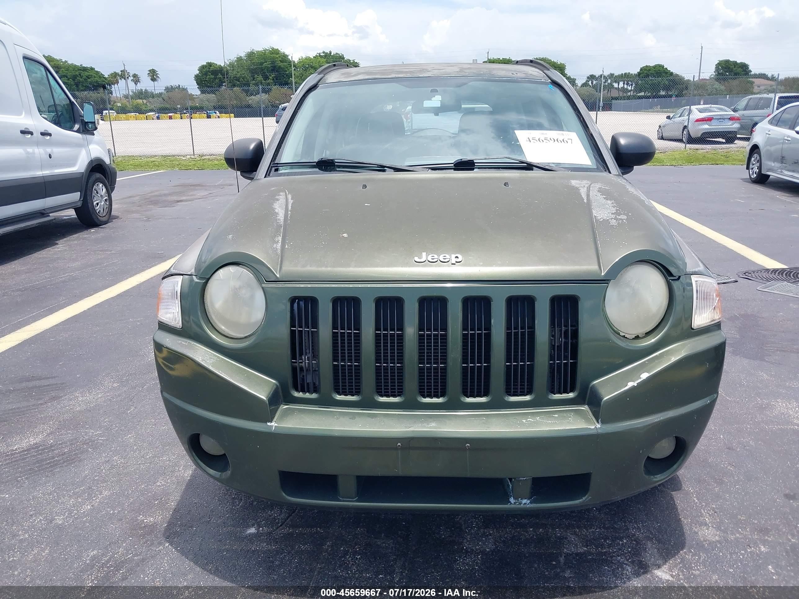 2007 Jeep Compass Sport Gray vin: 1J8FT47W37D249794