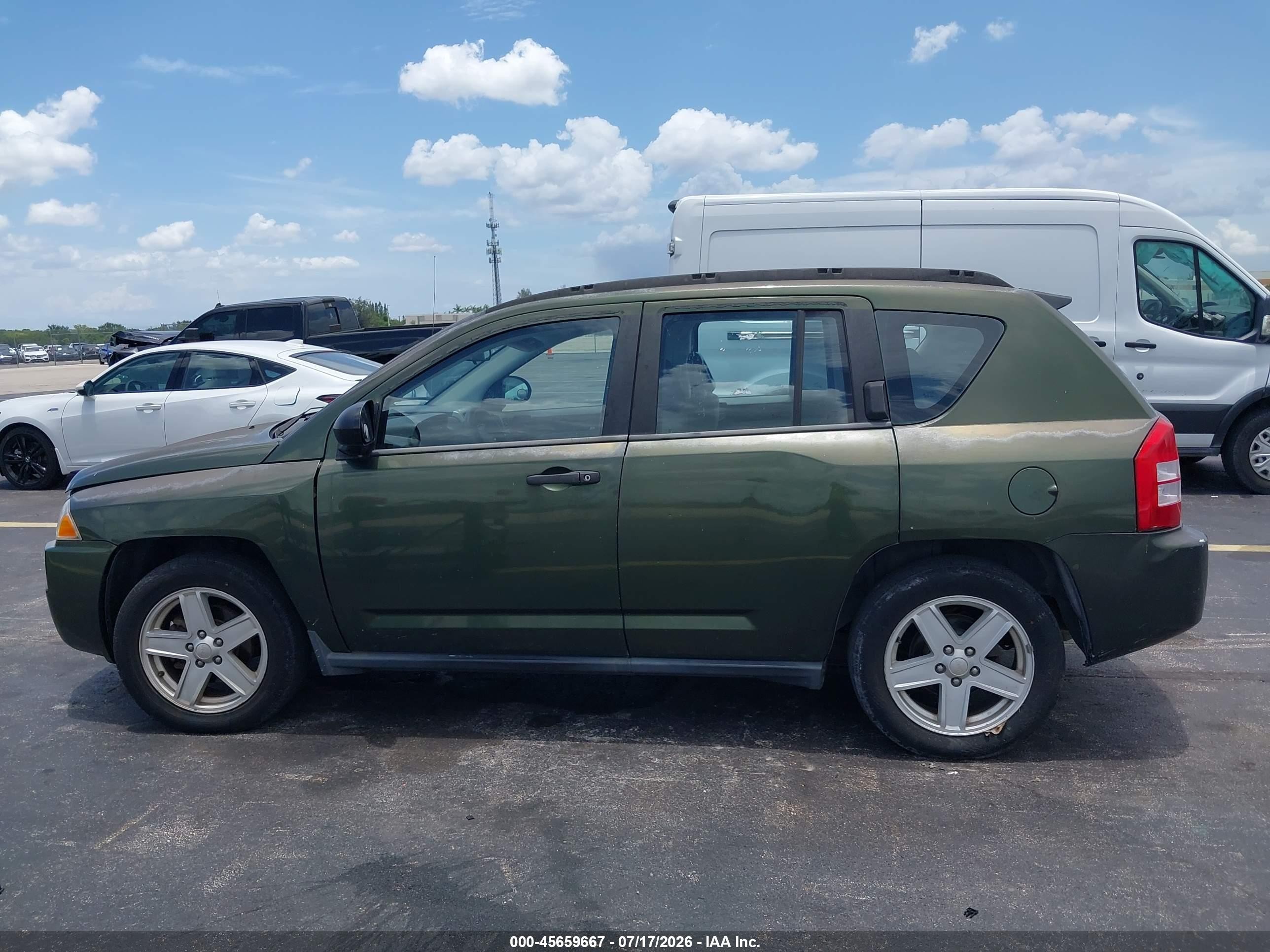2007 Jeep Compass Sport Gray vin: 1J8FT47W37D249794