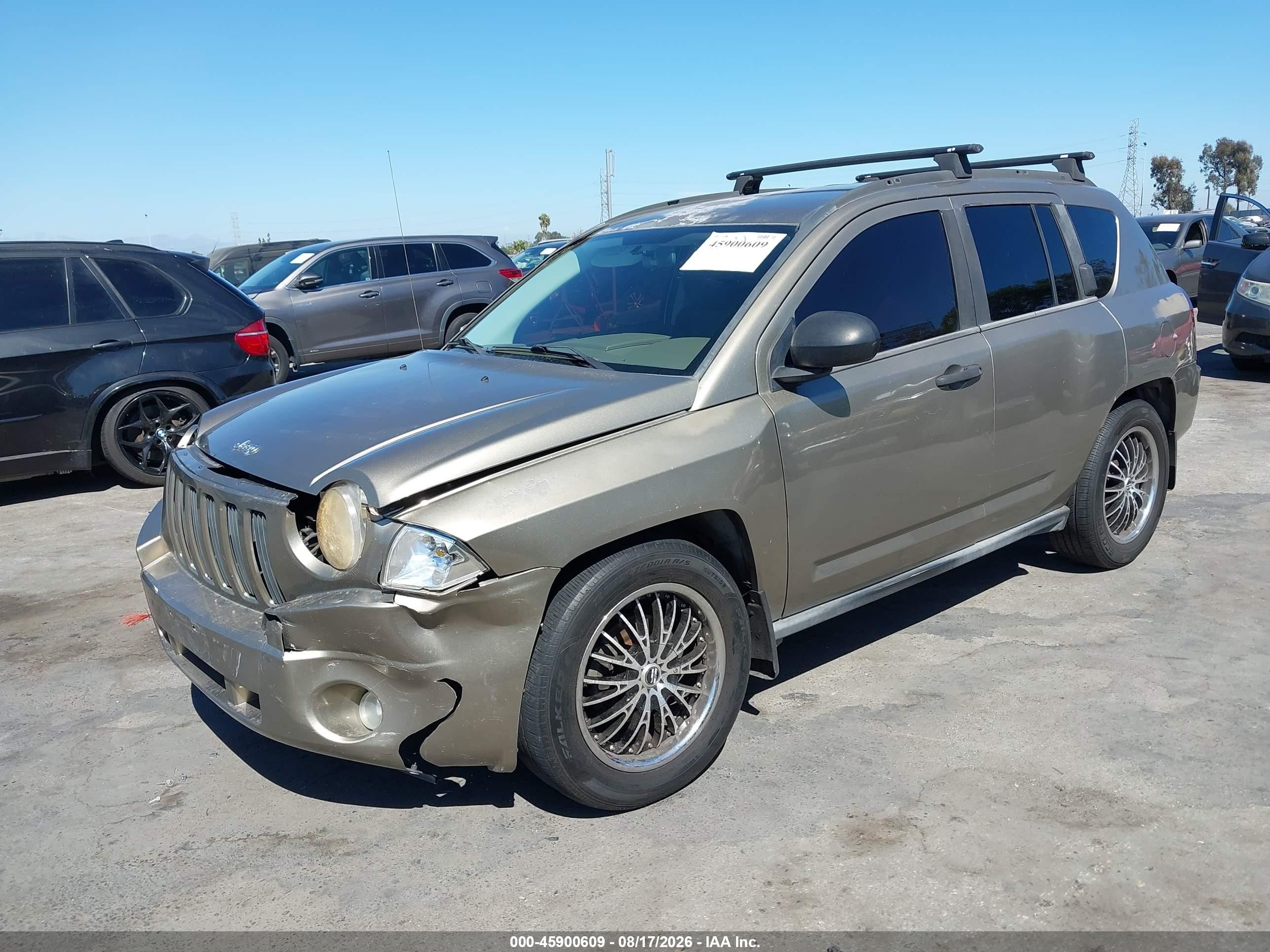 2007 Jeep Compass Sport Коричневый vin: 1J8FT47W47D118728