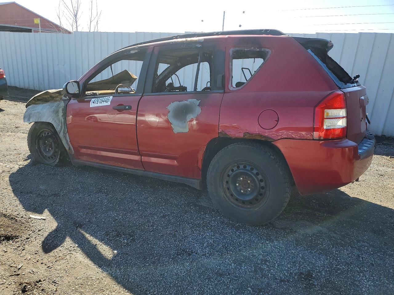 2008 Jeep Compass Sport Red vin: 1J8FT47W48D522422
