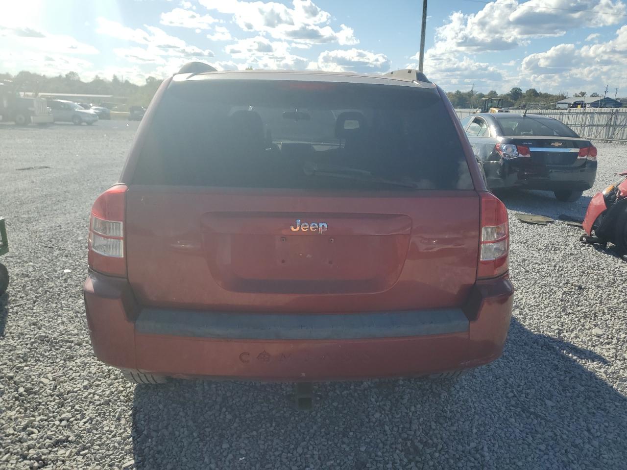 2007 Jeep Compass Maroon vin: 1J8FT47W87D153739