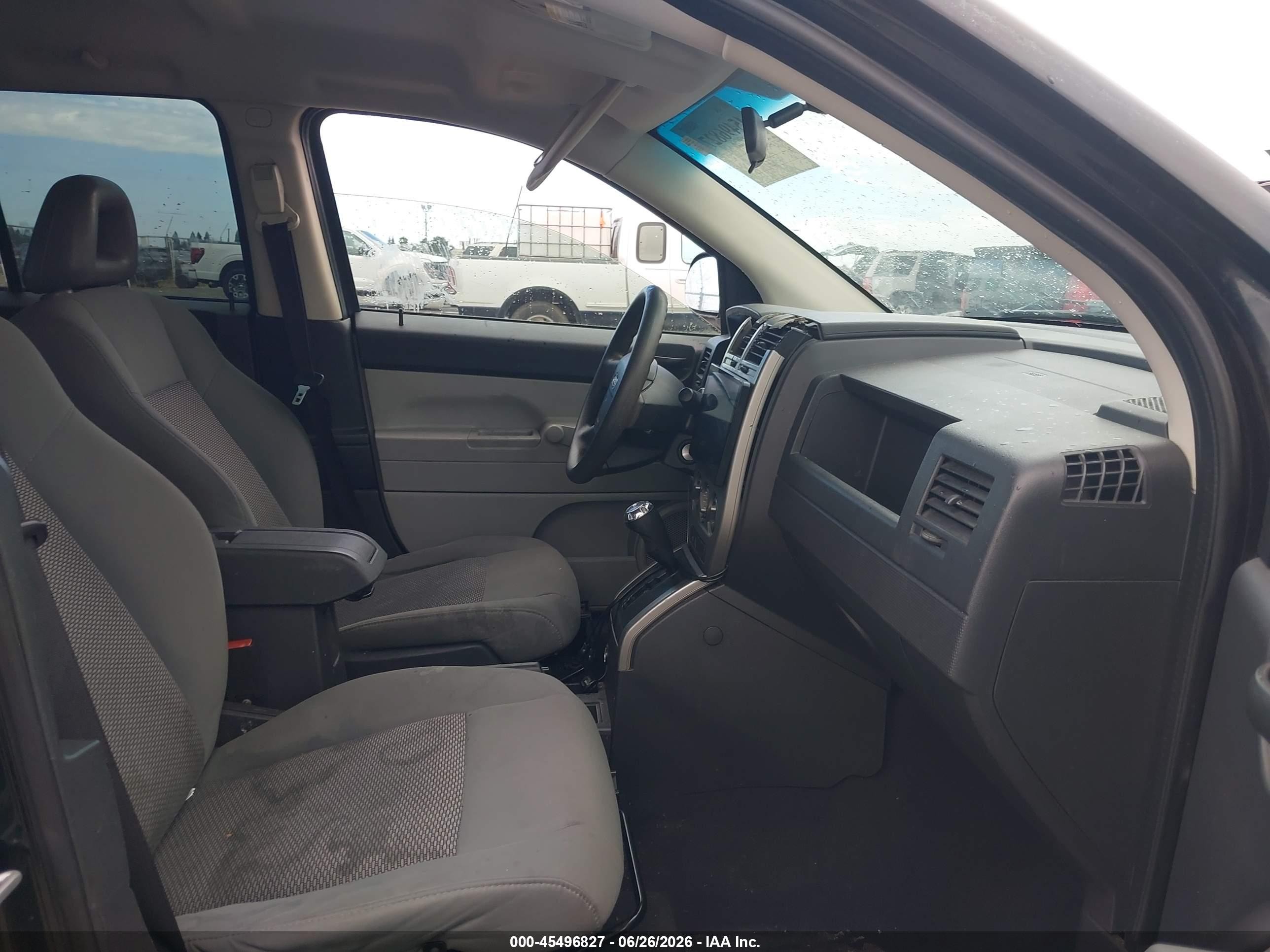 2007 Jeep Compass Sport Black vin: 1J8FT47W87D222042