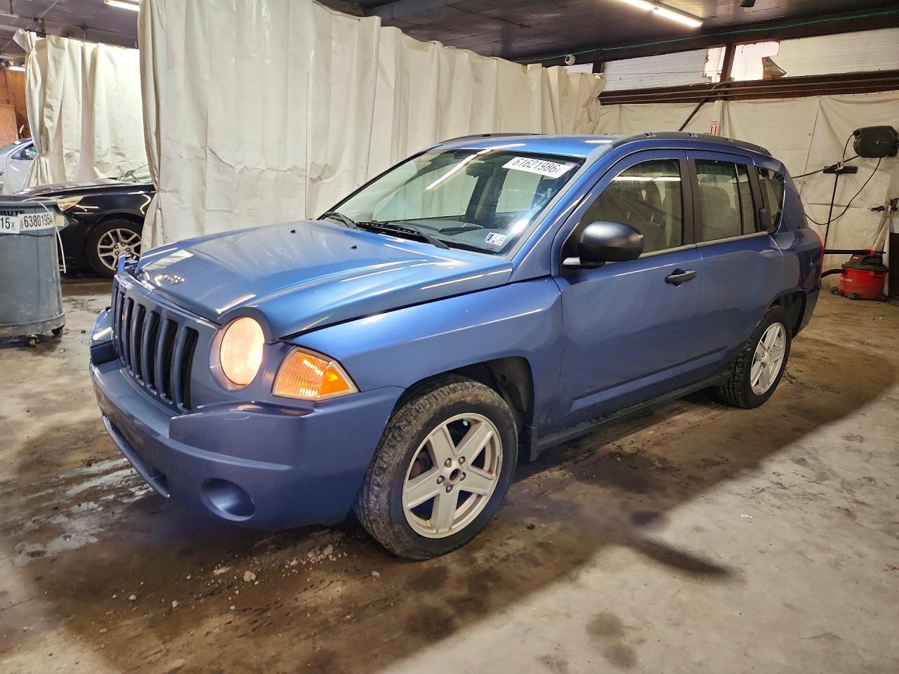 2007 Jeep Compass Blue vin: 1J8FT47W97D200275