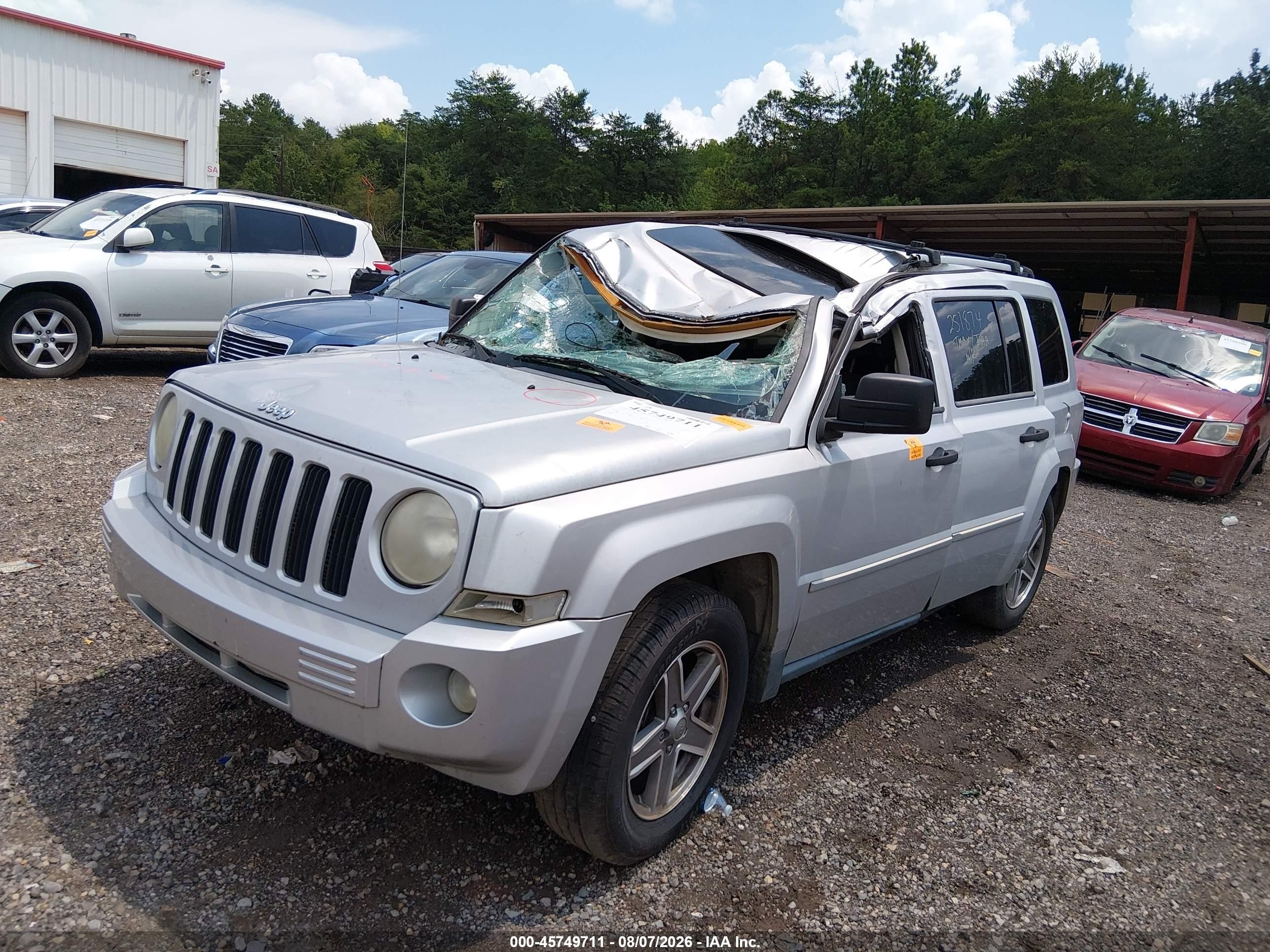 2007 Jeep Patriot Limited Silver vin: 1J8FT48W27D251874