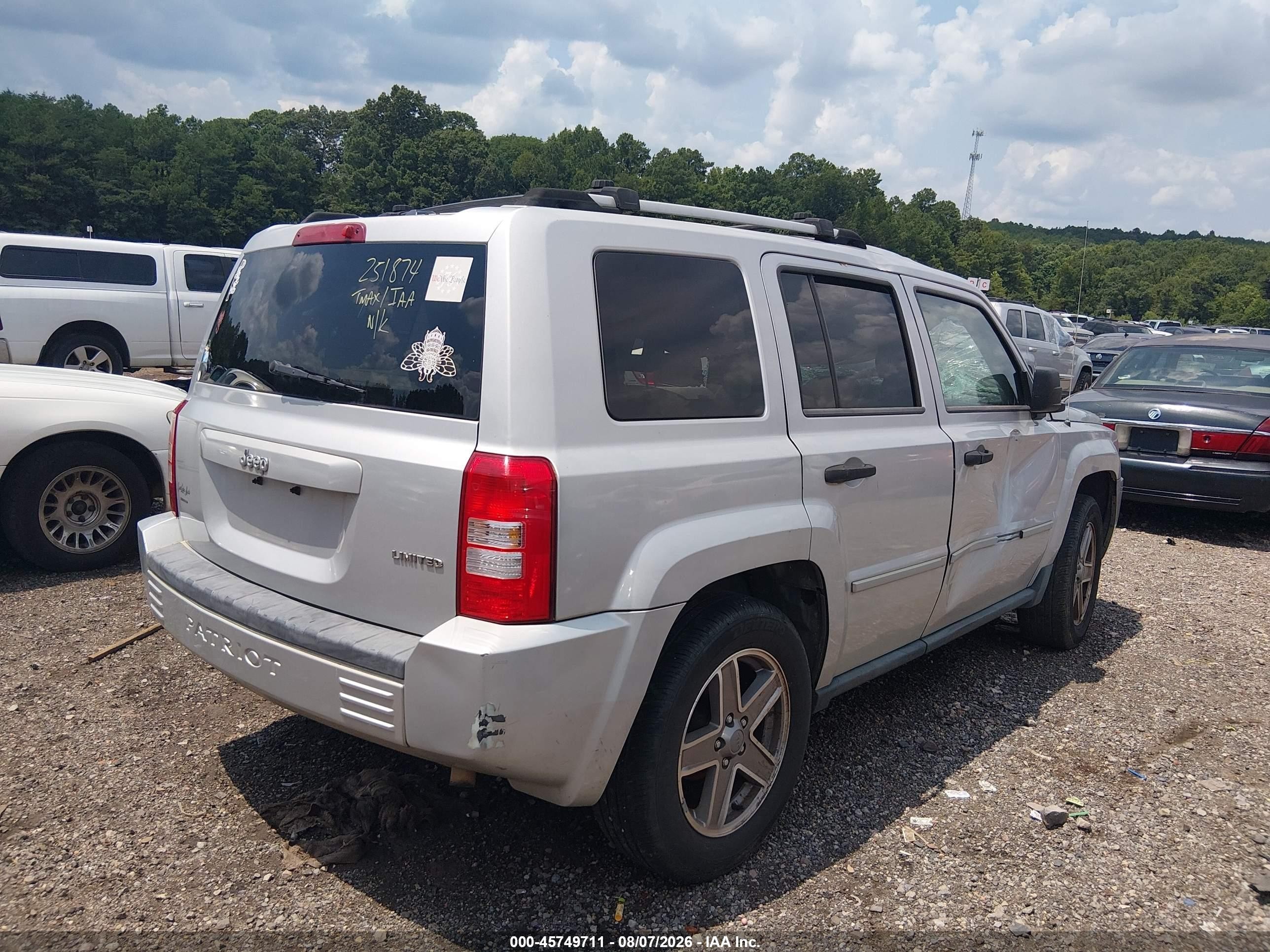 2007 Jeep Patriot Limited Silver vin: 1J8FT48W27D251874