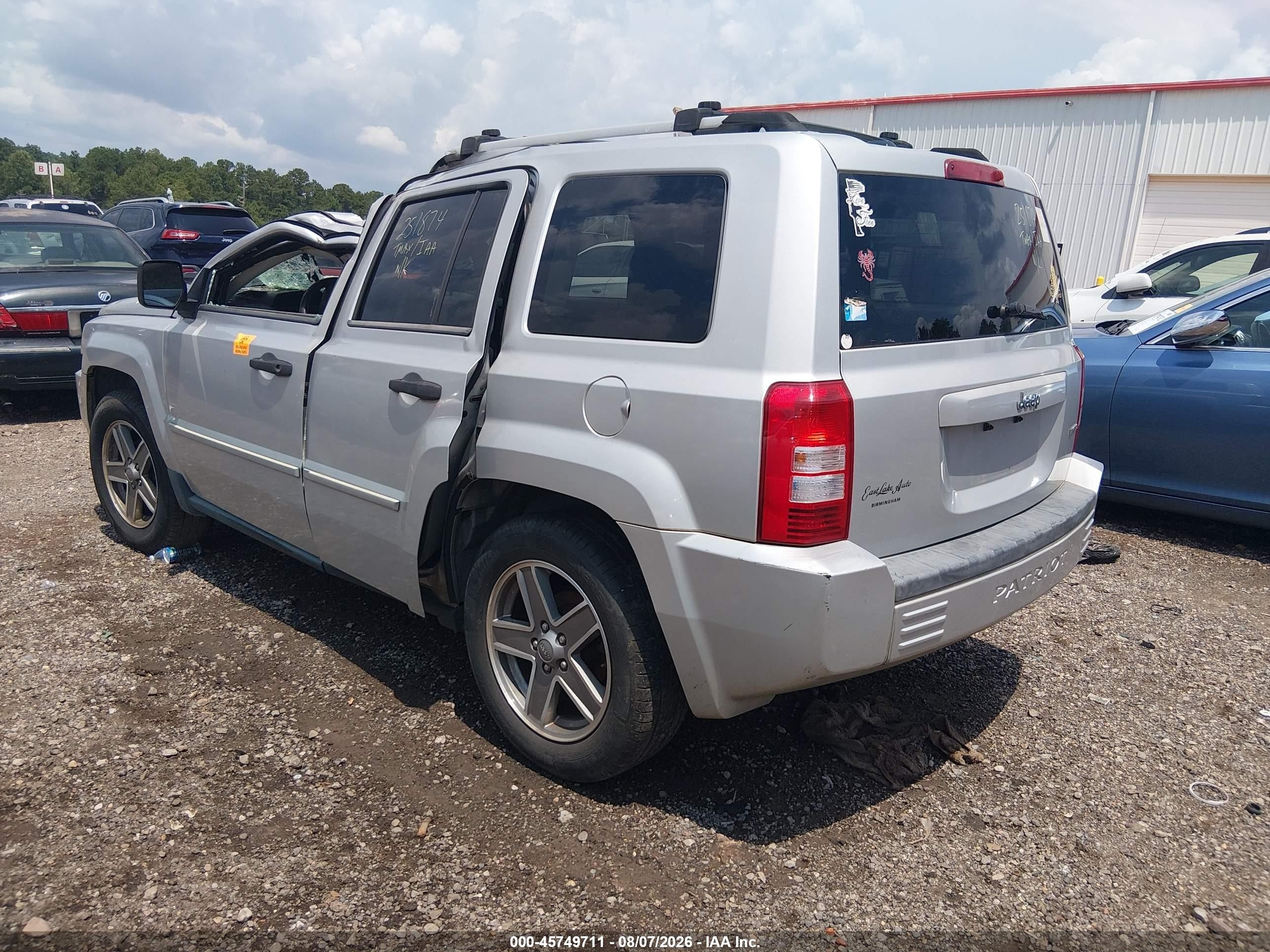 2007 Jeep Patriot Limited Silver vin: 1J8FT48W27D251874