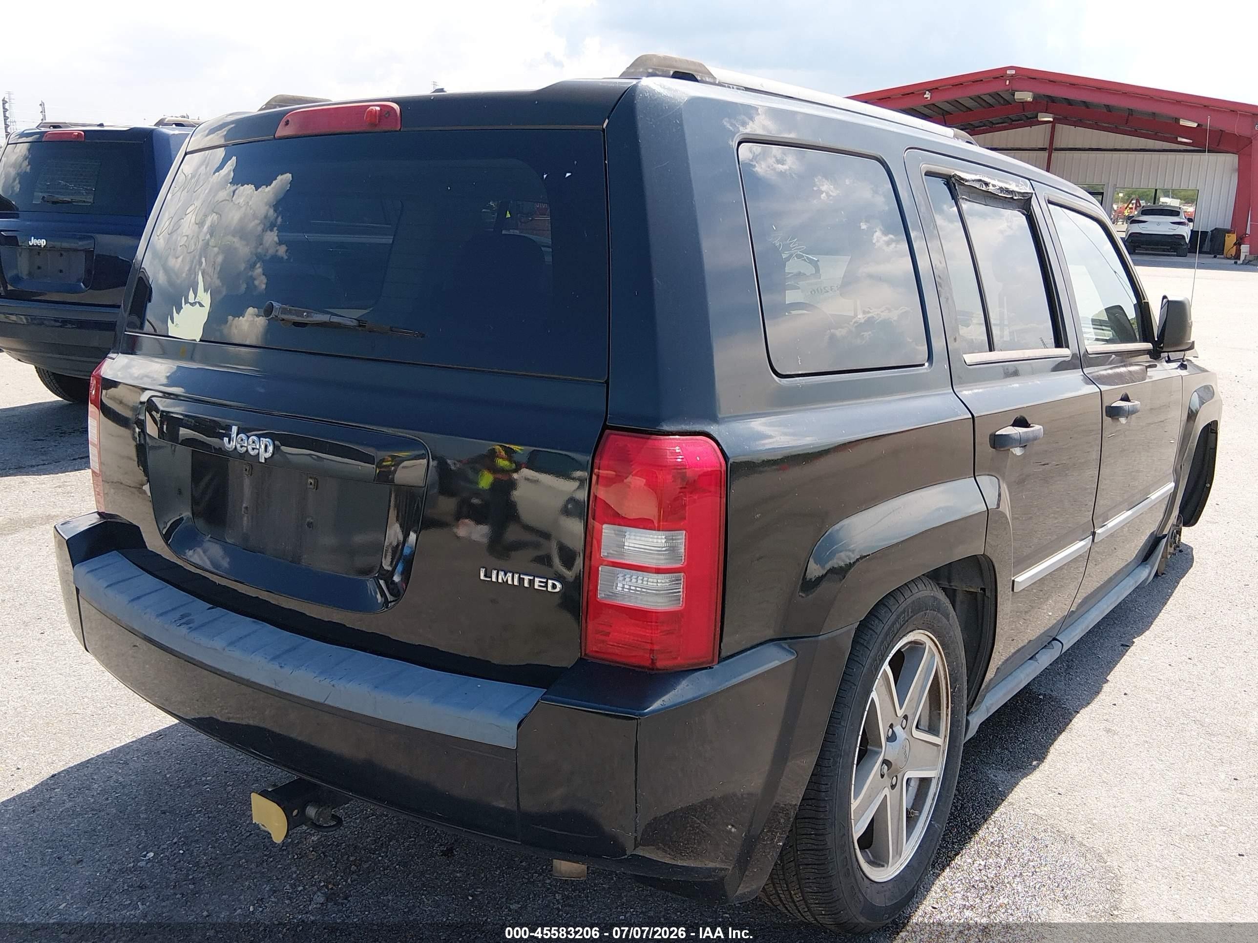 2008 Jeep Patriot Limited Black vin: 1J8FT48W58D534965
