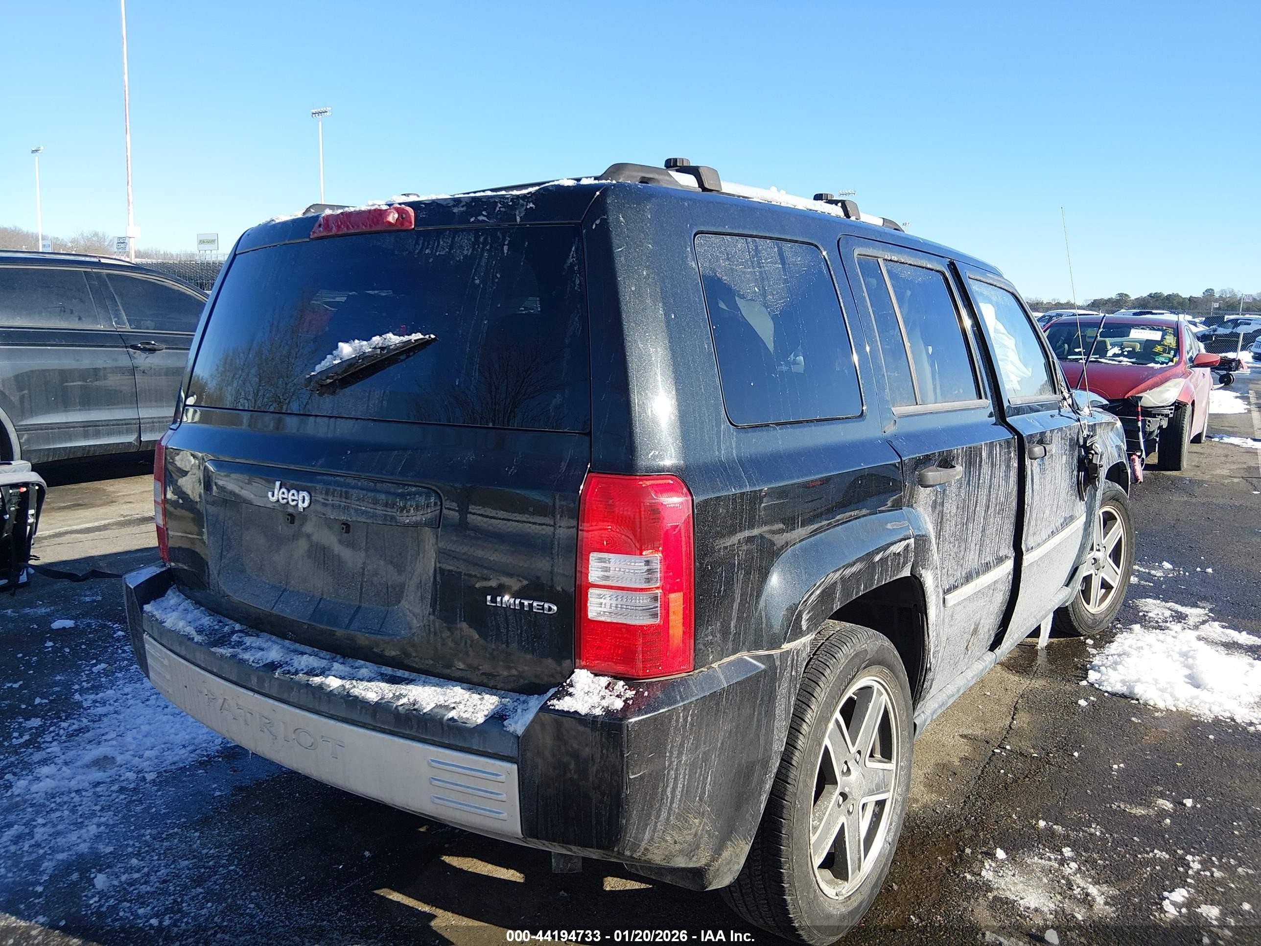 2008 Jeep Patriot Limited Black vin: 1J8FT48W88D752897