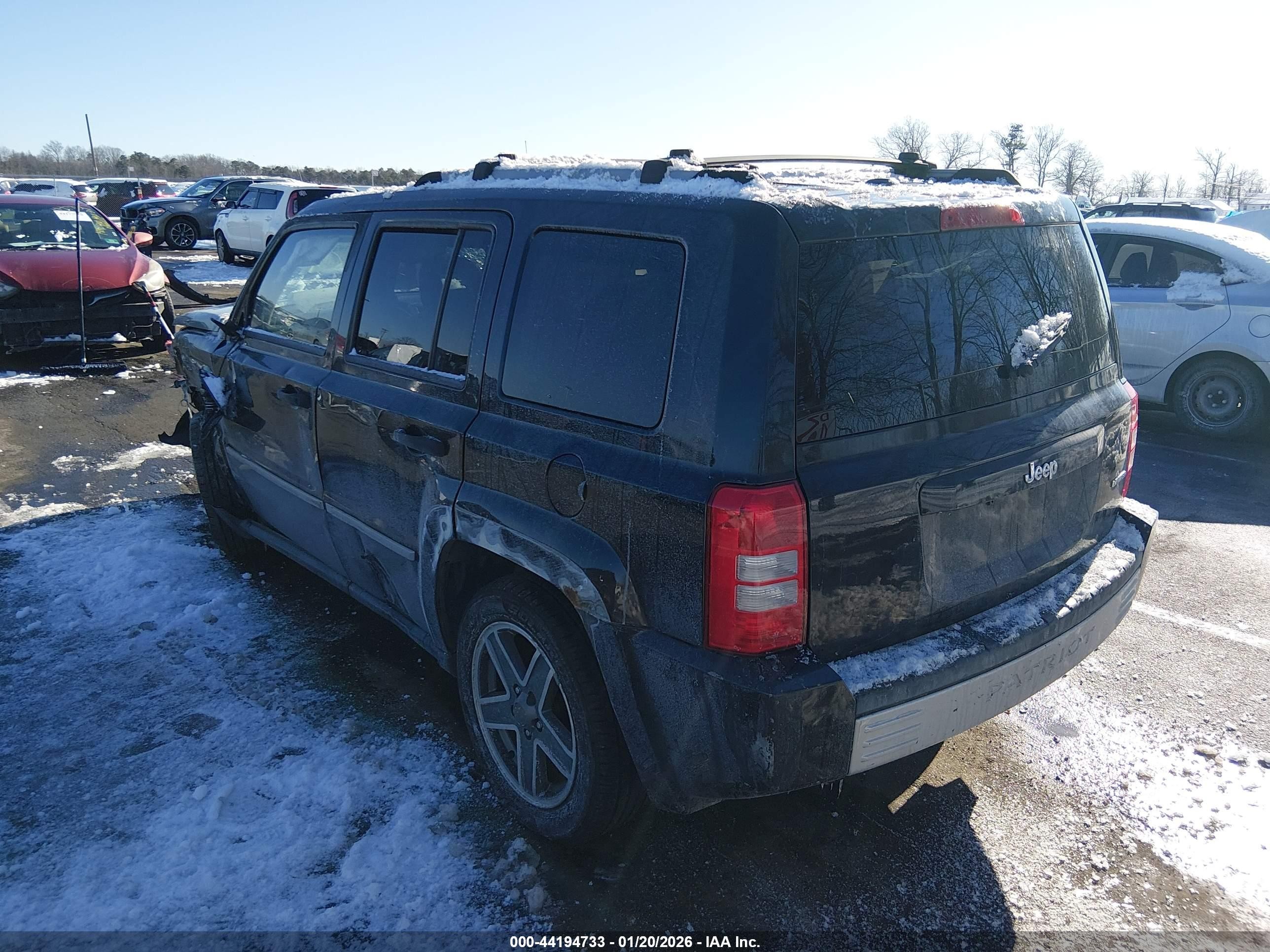 2008 Jeep Patriot Limited Black vin: 1J8FT48W88D752897