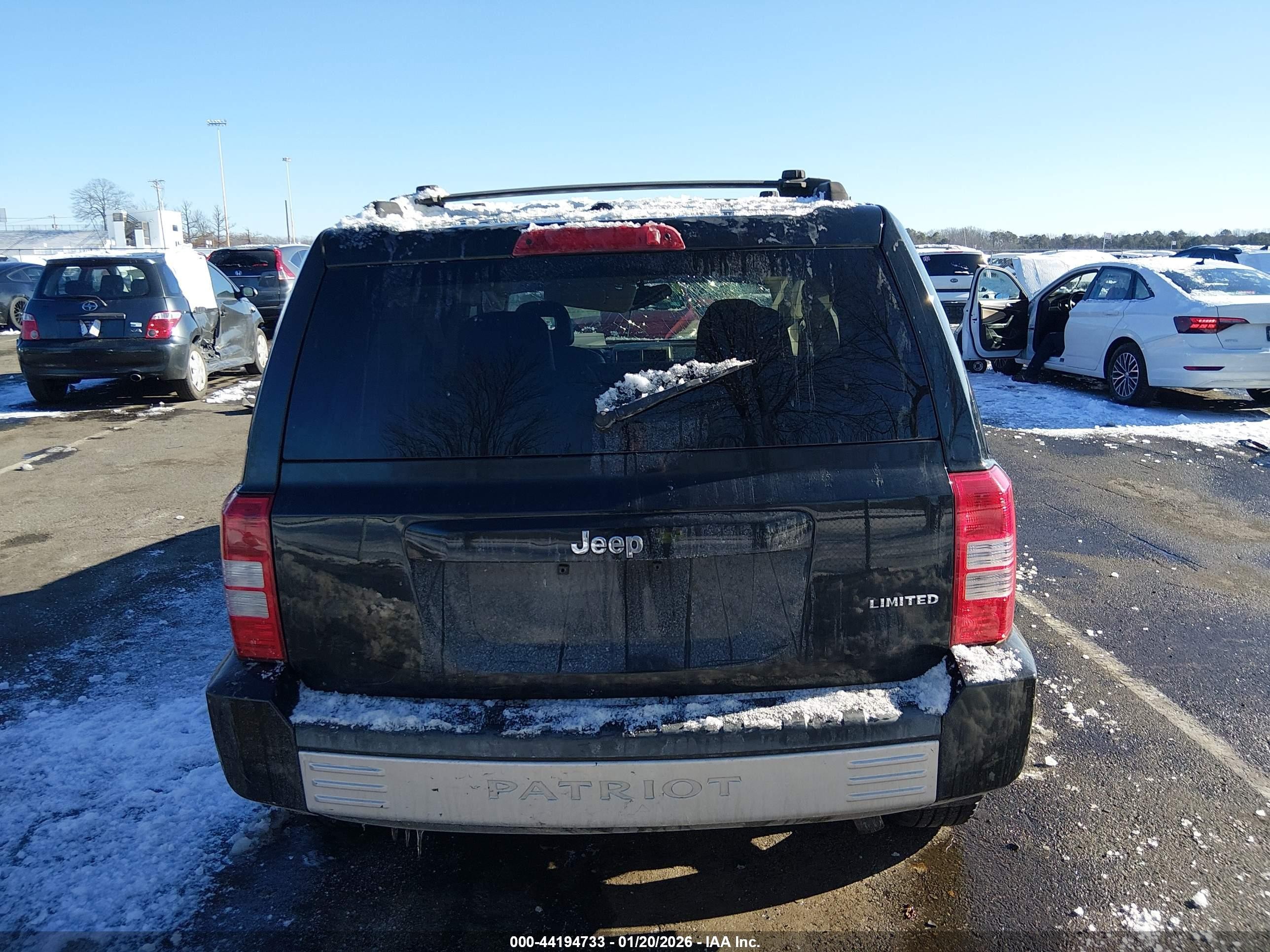 2008 Jeep Patriot Limited Black vin: 1J8FT48W88D752897